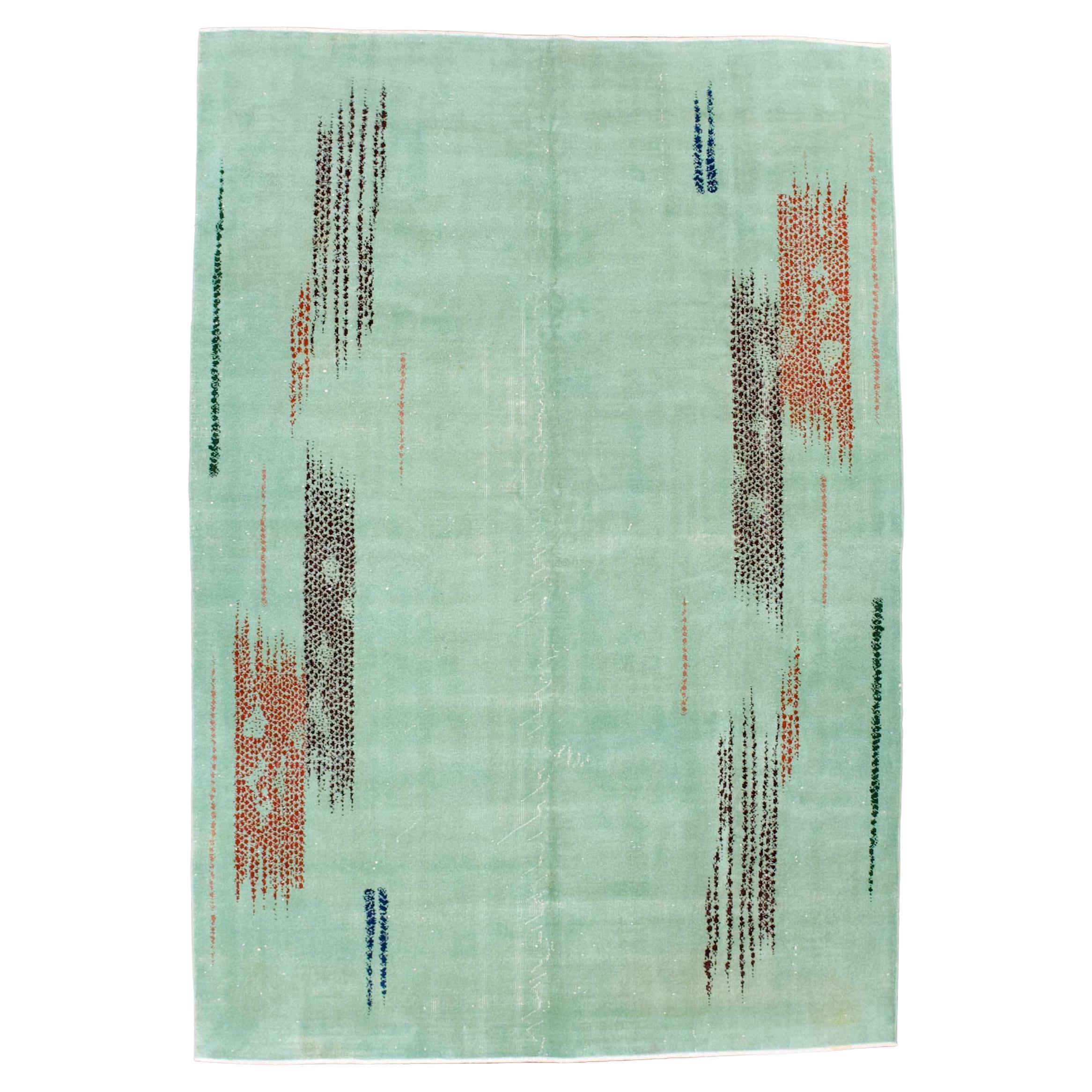 Tappeto Mid Fine Vintage Art Deco 6'9" x 9'9"