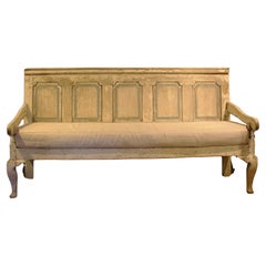 Mid-Late 18th Century English Painted Settle