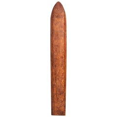 Vintage Mid-late 1930s Phillip “Flippy” Hoffman Personal Wooden Surfboard