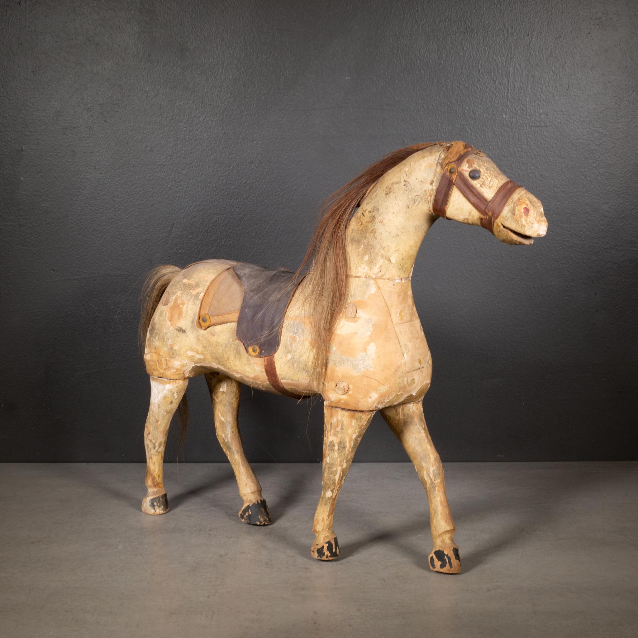 Americano Metà-fine del XIX secolo. Cavallo intagliato, 1850-1890 ca. in vendita