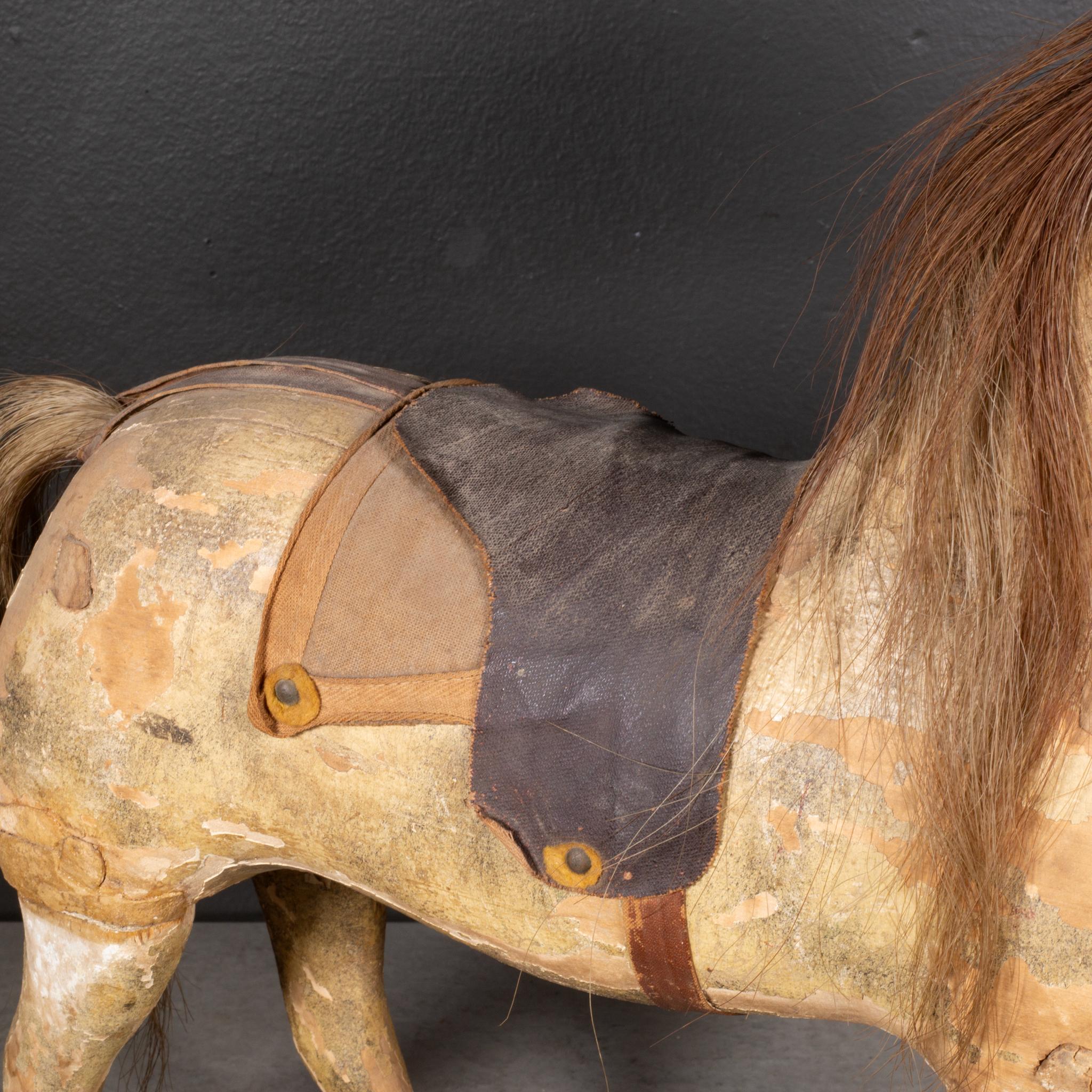 Metà-fine del XIX secolo. Cavallo intagliato, 1850-1890 ca. in vendita 2