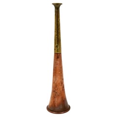 Mid-Late 19th Century English Brass & Copper Hunting Horn