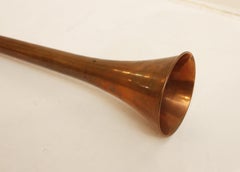 Mid-Late 19th Century English Copper & Brass Coaching Horn