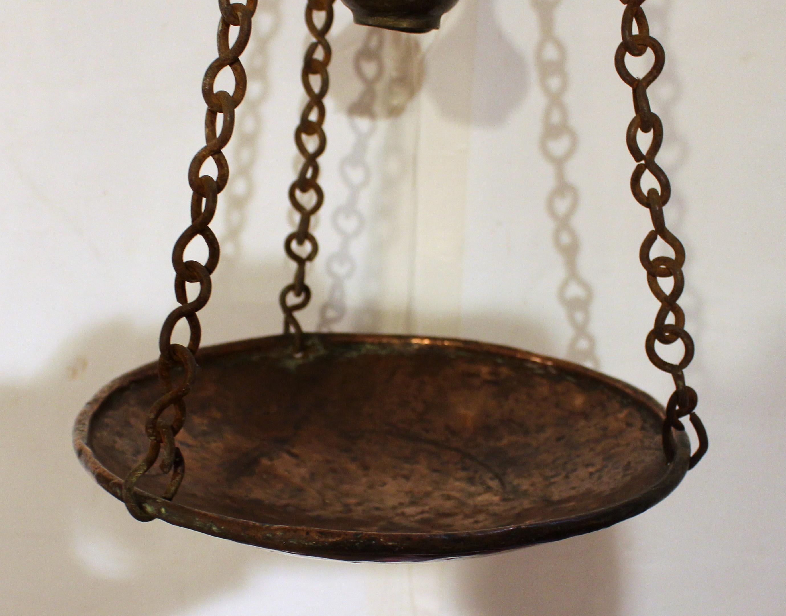 Mid-Late 19th Century European Hanging Scale In Good Condition For Sale In Chapel Hill, NC