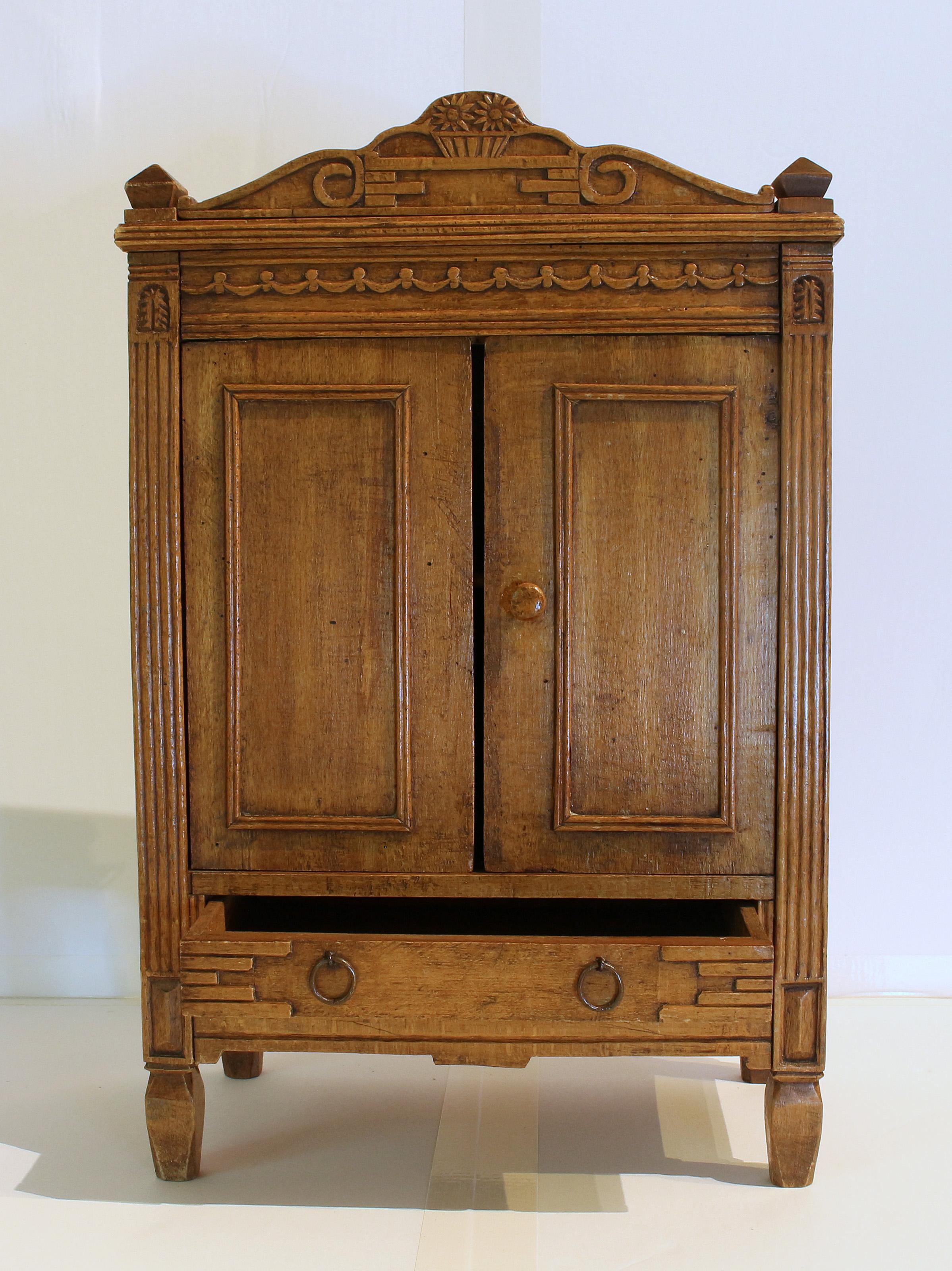 French Mid-Late 19th Century Miniature Armoire