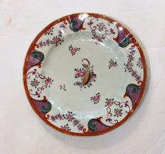 Satz von 10 französischen Porzellantellern von Edmé Samson, Mitte/Ende des 19.