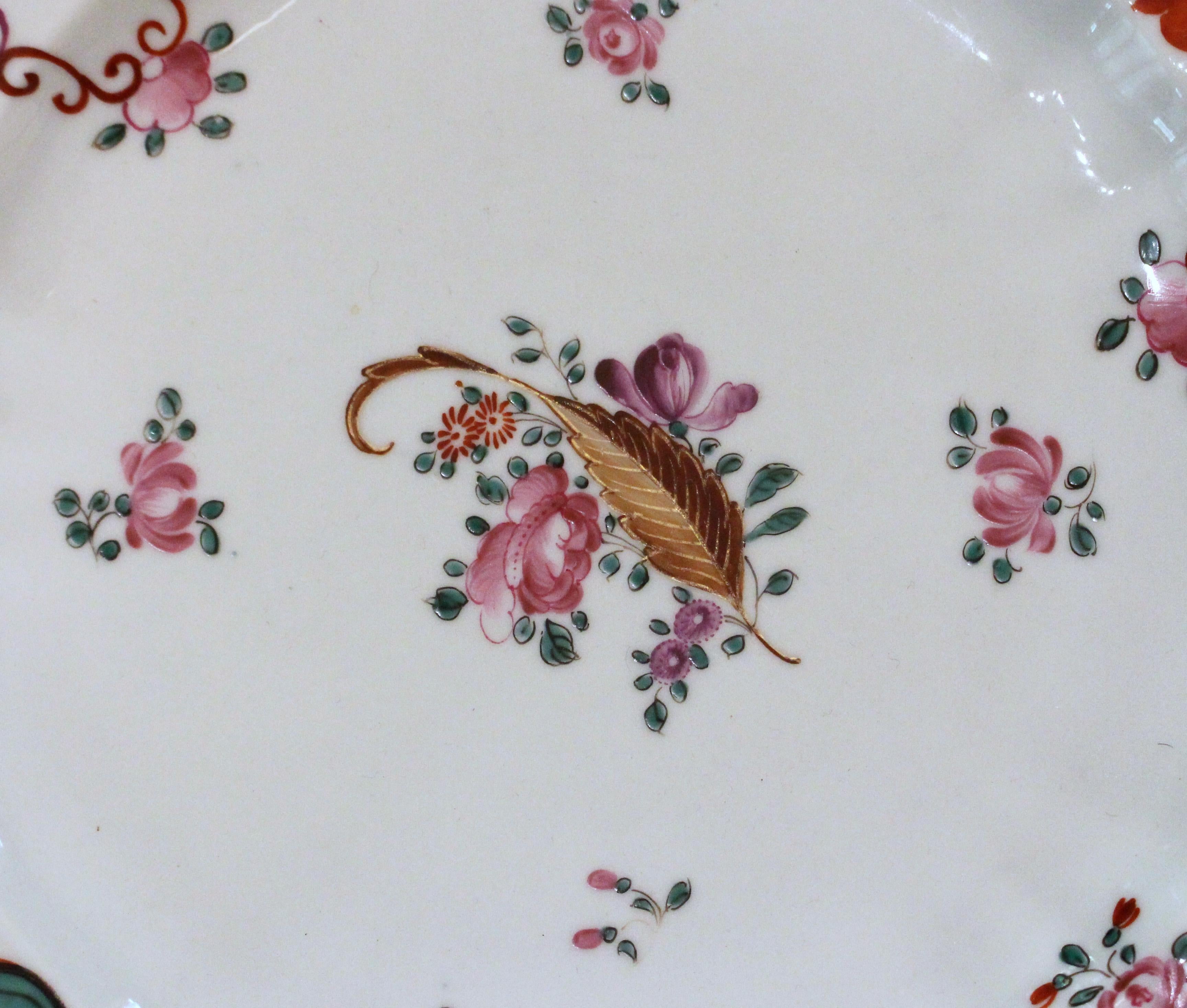 Mid-Late 19th Century Set of 12 French Porcelain Plates by Edmé Samson For Sale 1