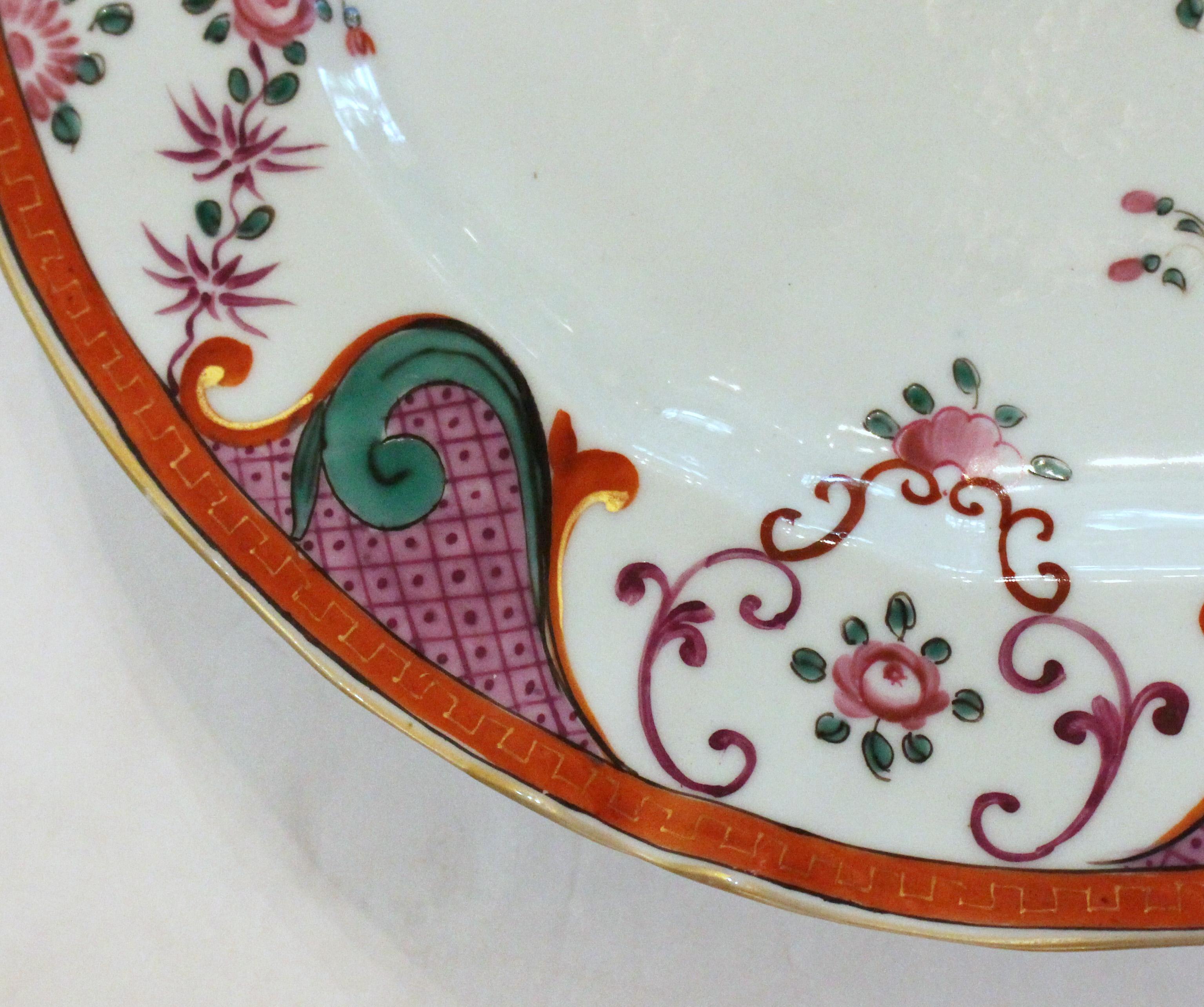 Mid-Late 19th Century Set of 12 French Porcelain Plates by Edmé Samson For Sale 2