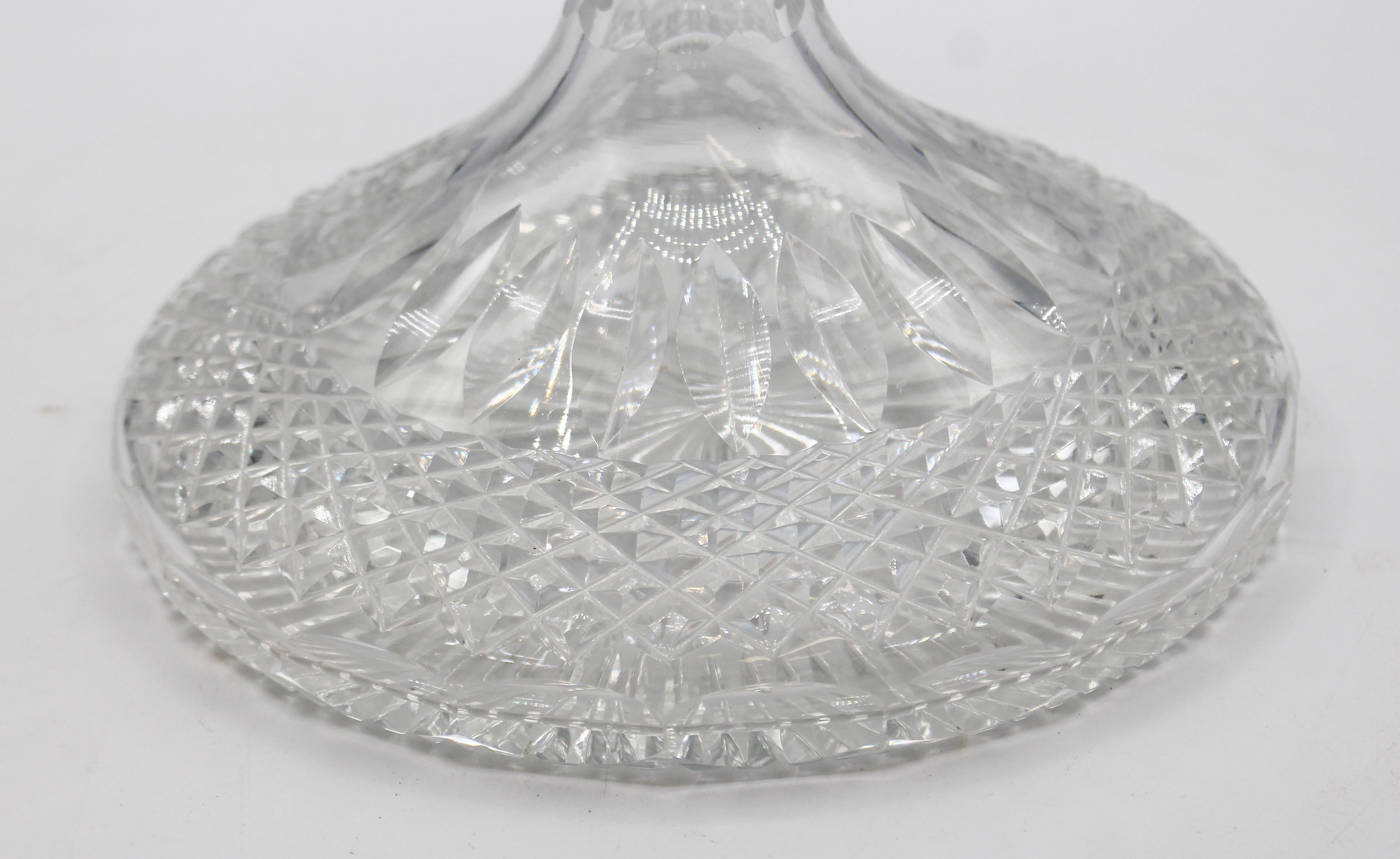Irish Mid-Late 20th Century Crystal Ship's Decanter For Sale
