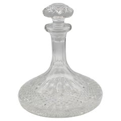 Vintage Mid-Late 20th Century Crystal Ship's Decanter