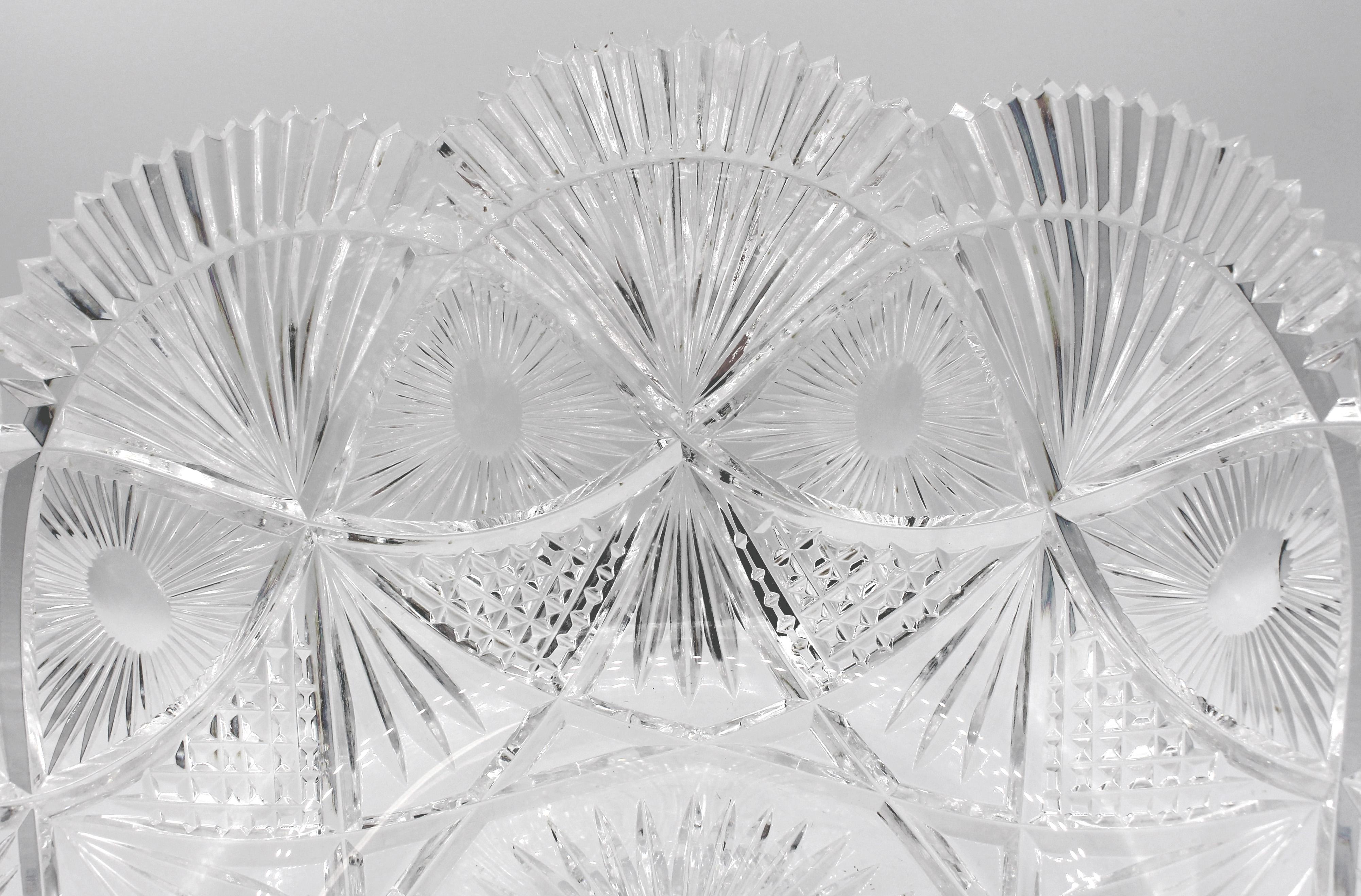 Art Deco Mid-Late 20th Century Heritage Irish Crystal Punch Bowl For Sale