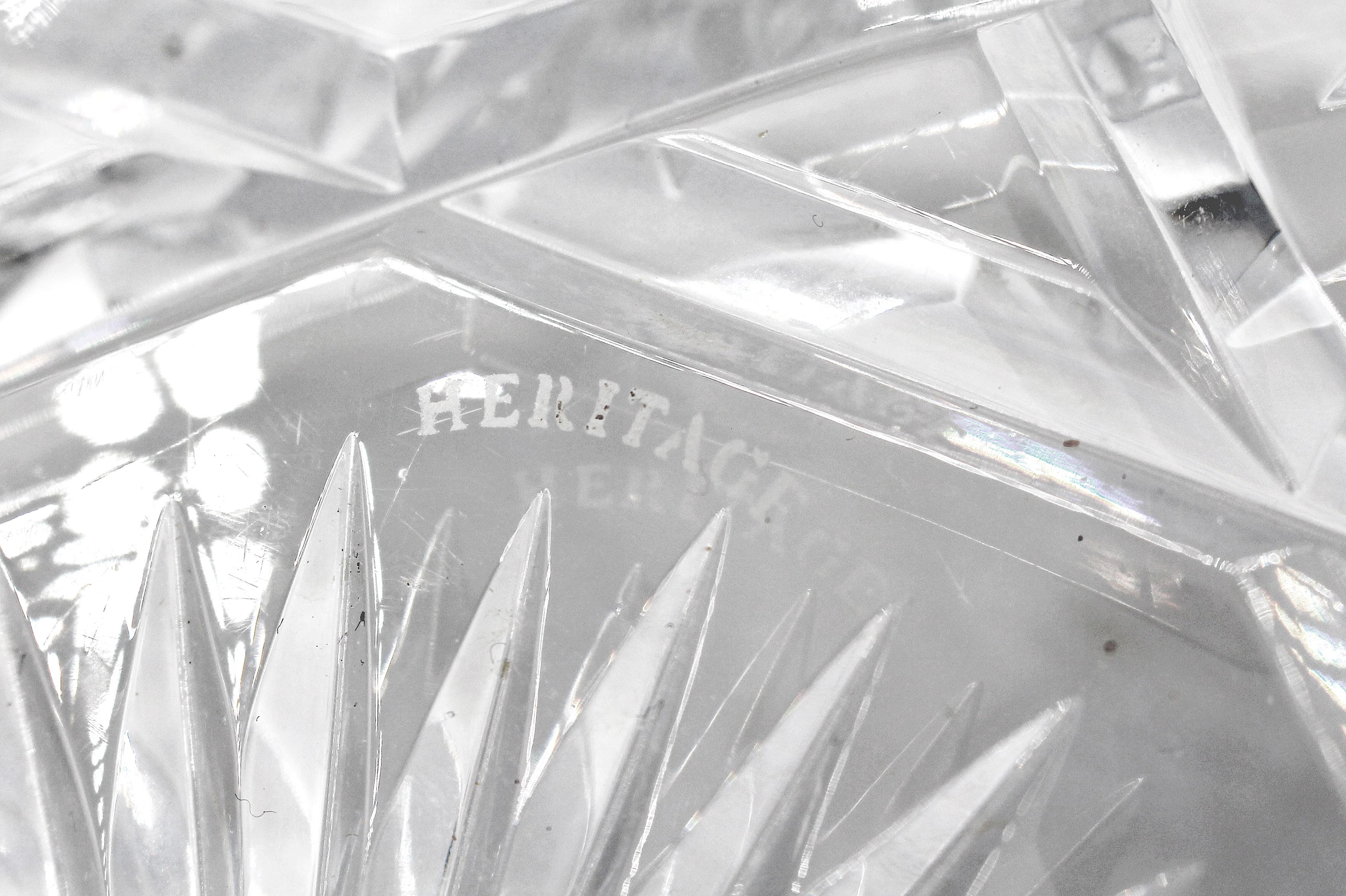 Mid-Late 20th Century Heritage Irish Crystal Punch Bowl In Good Condition For Sale In Chapel Hill, NC