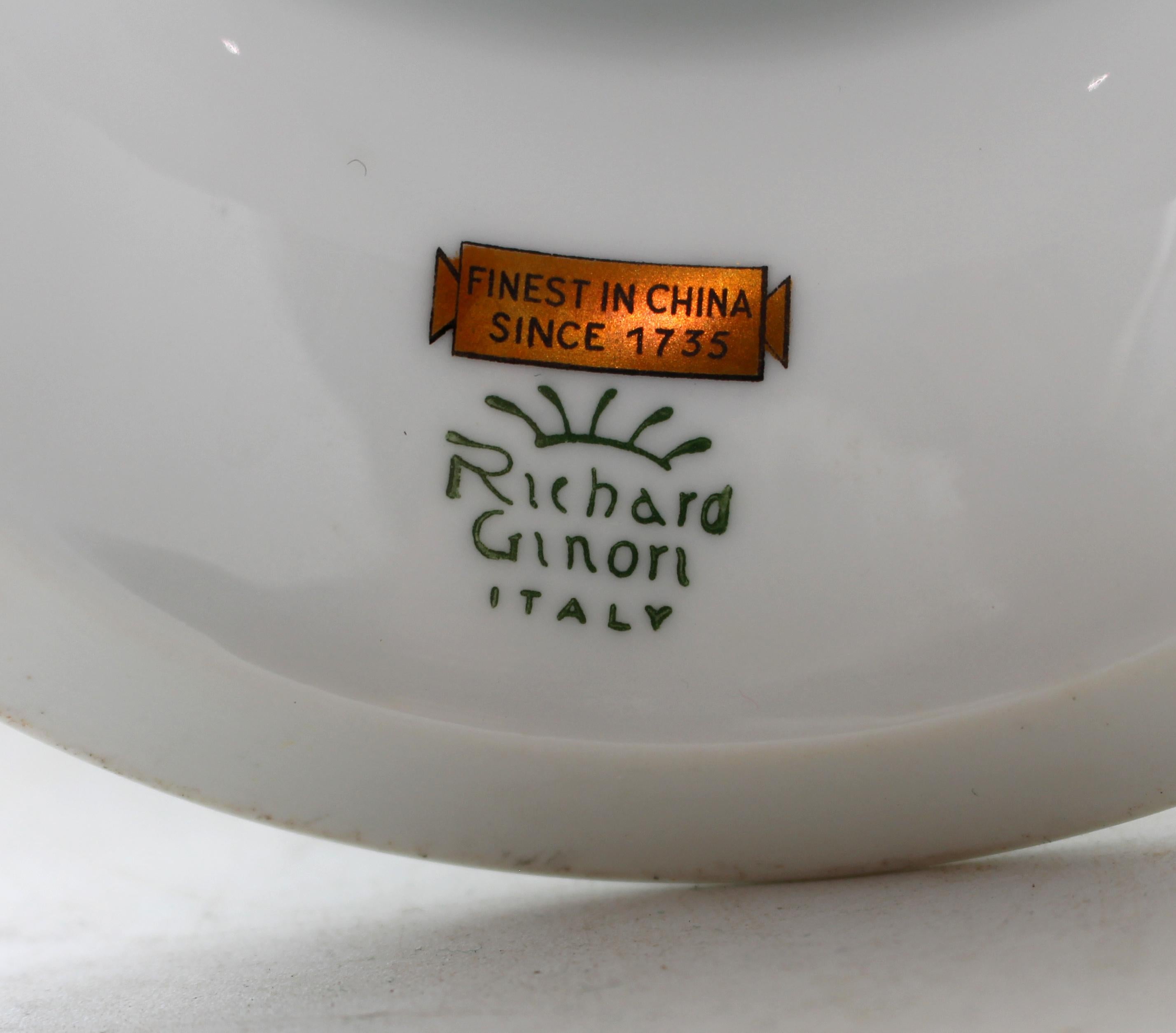Ceramic Mid-Late 20th Century Italian Richard Ginori Cake Stand For Sale