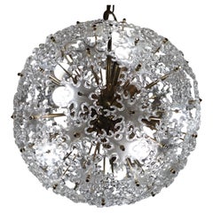 Mid-modern century murano glass sputnik chandelier Mazzega style Italy 1960