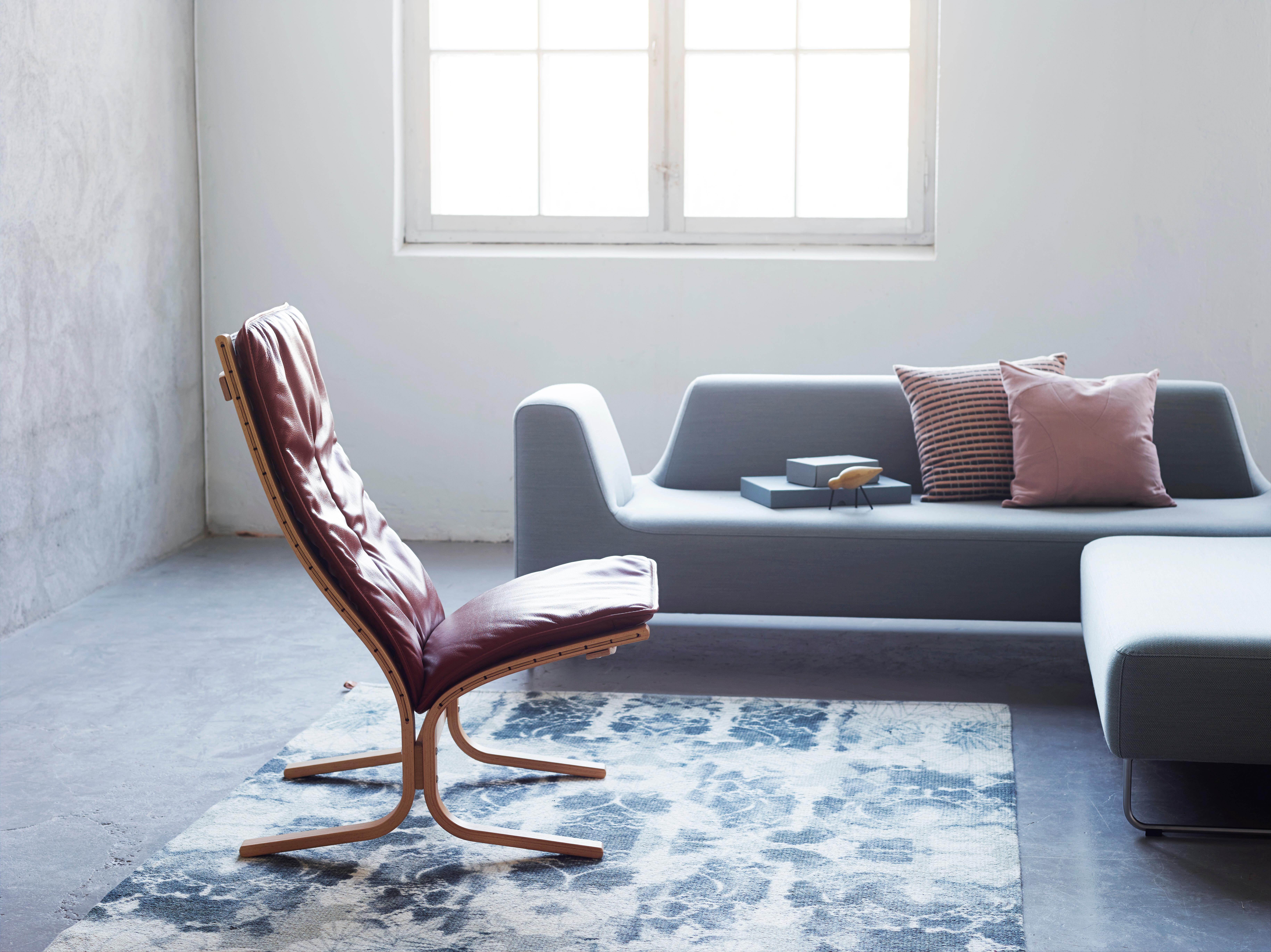 Fauteuil de salon Siesta Fiora mi-siècle moderne, dossier haut par Ingmar Relling. Nouveau en vente 5