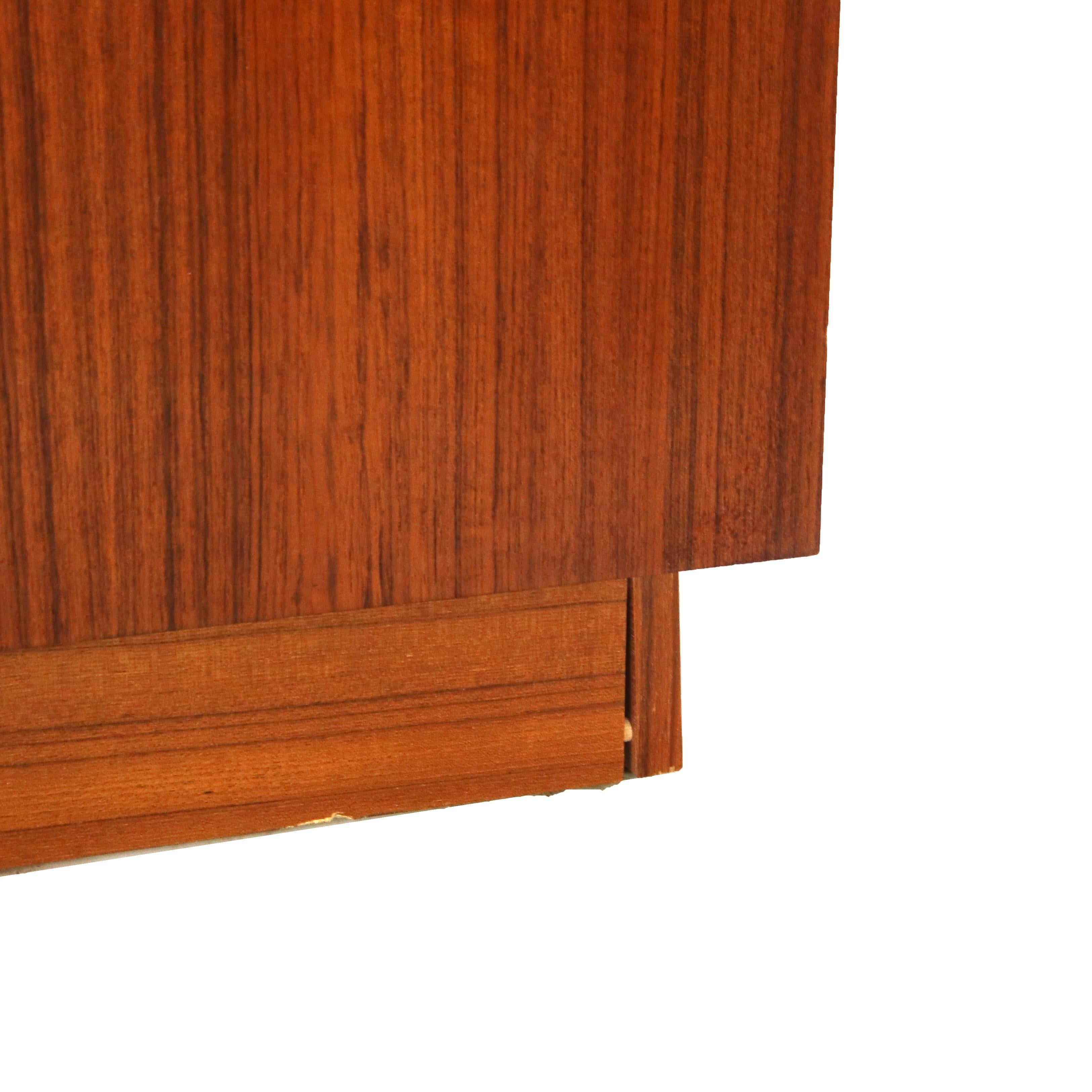 Mid Century Modern Danish Modern Teakwood Double Door Armoire 20thC For Sale 6