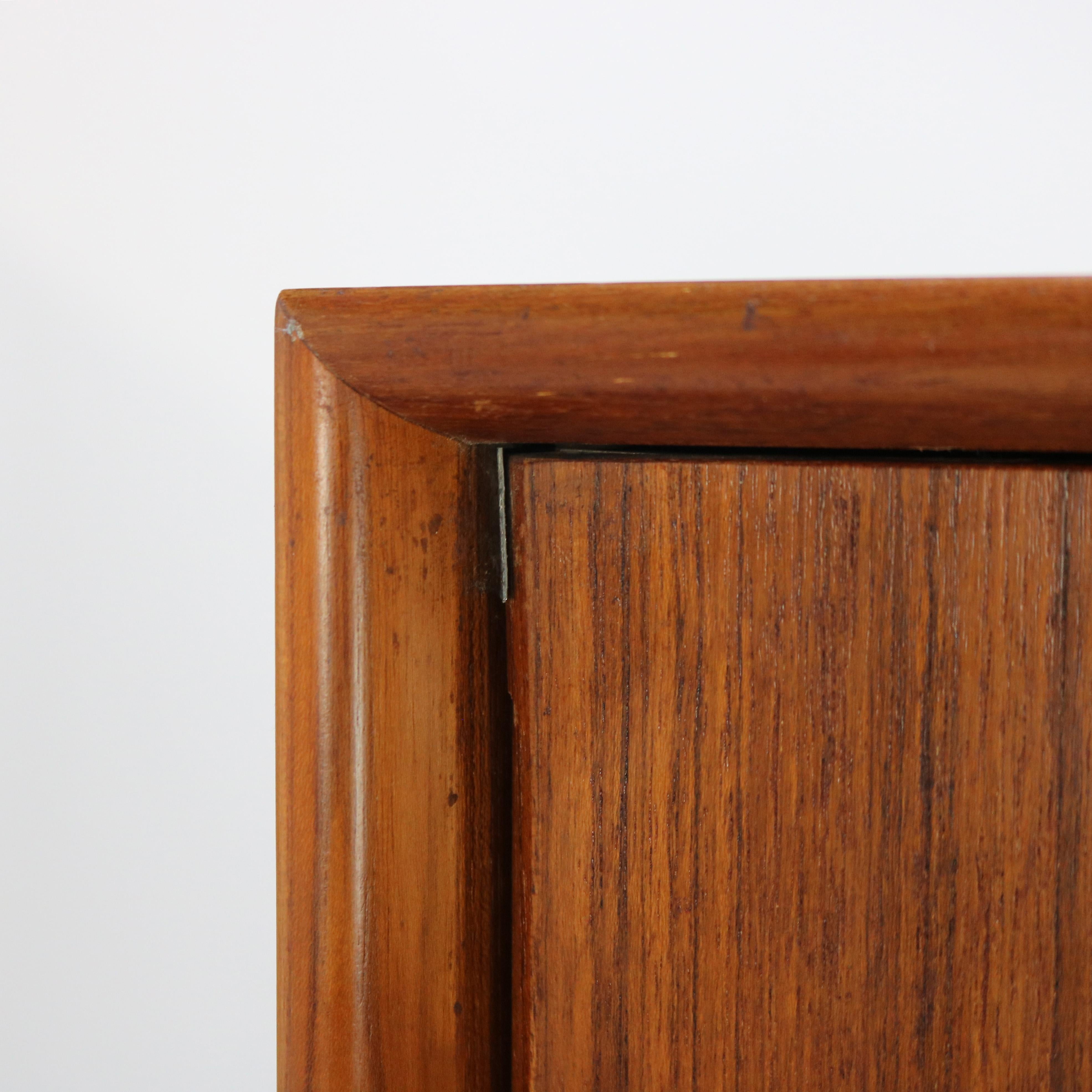 Mid Century Modern Danish Modern Teakwood Double Door Armoire 20thC For Sale 3