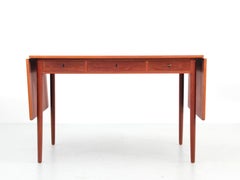 Mid modern danish standing desk in teak Hans Wegner style