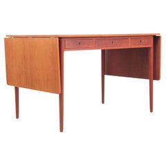 Vintage Mid modern danish standing desk in teak Hans Wegner style