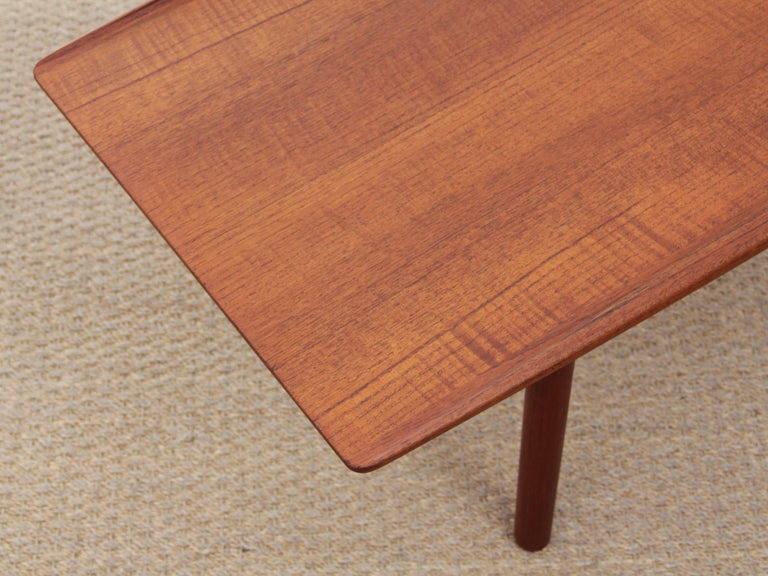 Mid Modern Scandinavian Coffee Table in Teak Model GJ by Grete Jalk106