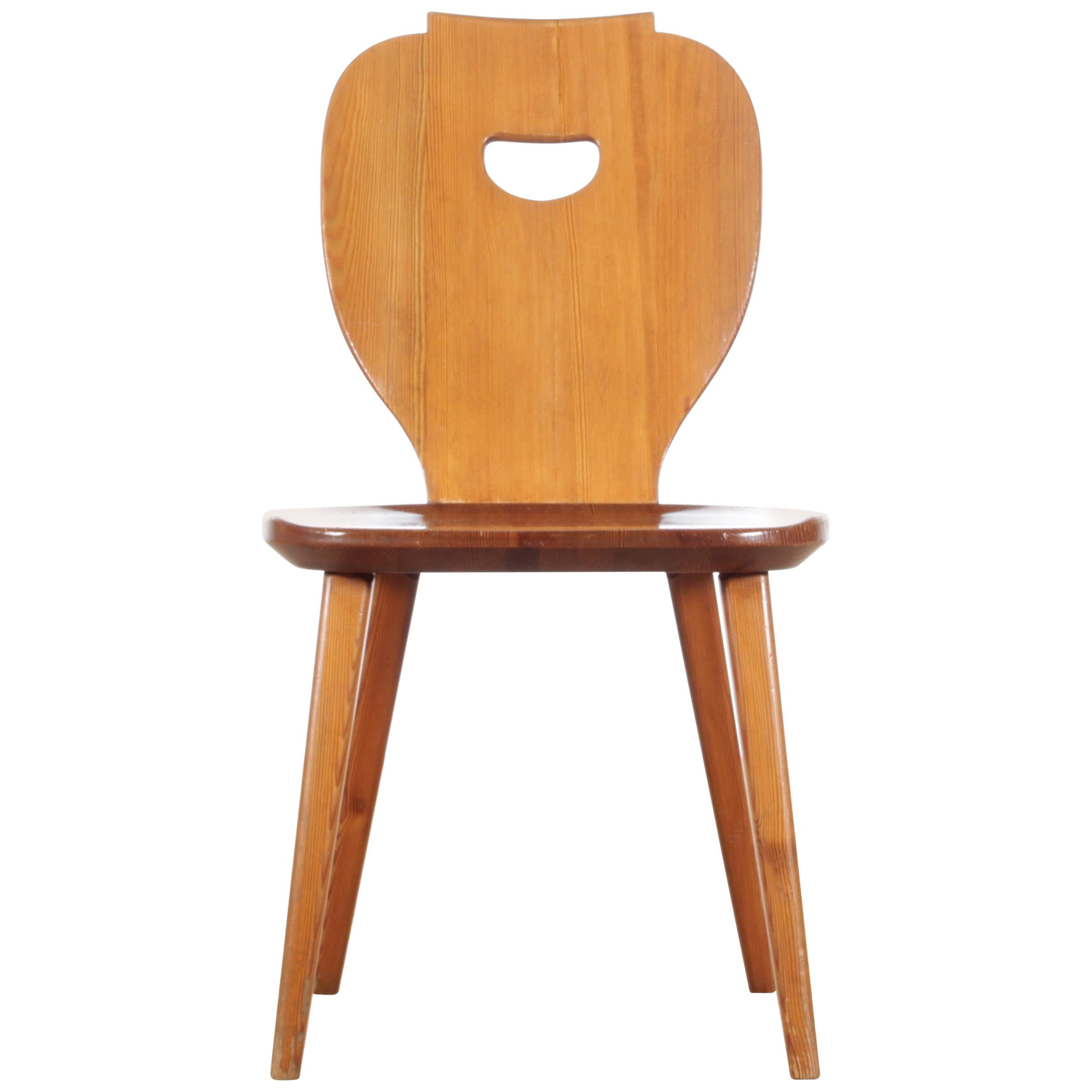 Mid Modern Scandinavian Visingsö Chairs in Pine by Carl Malmsten