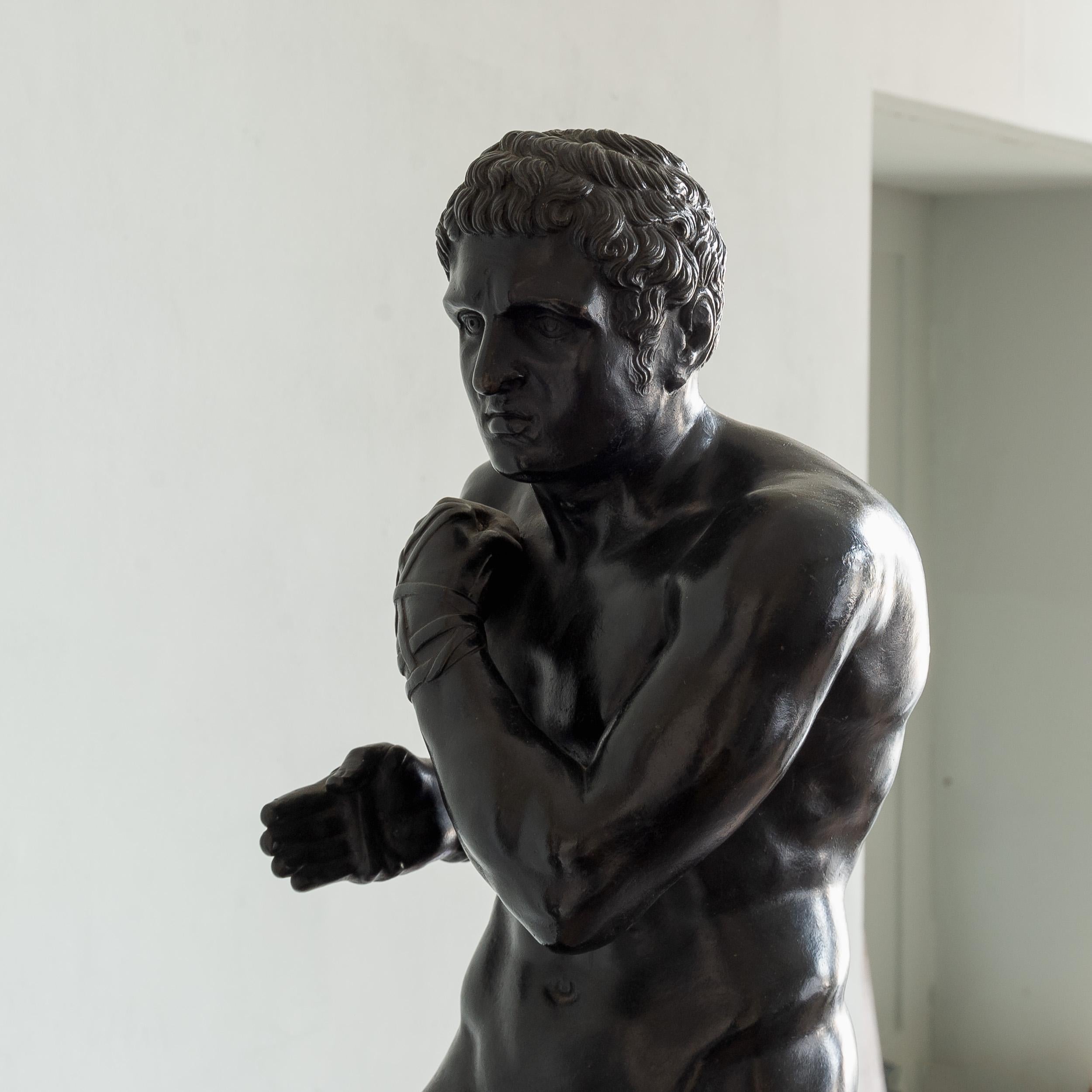 Sculture in bronzo di Creugas e Damoxenes della metà dell'Ottocento italiano in vendita 3