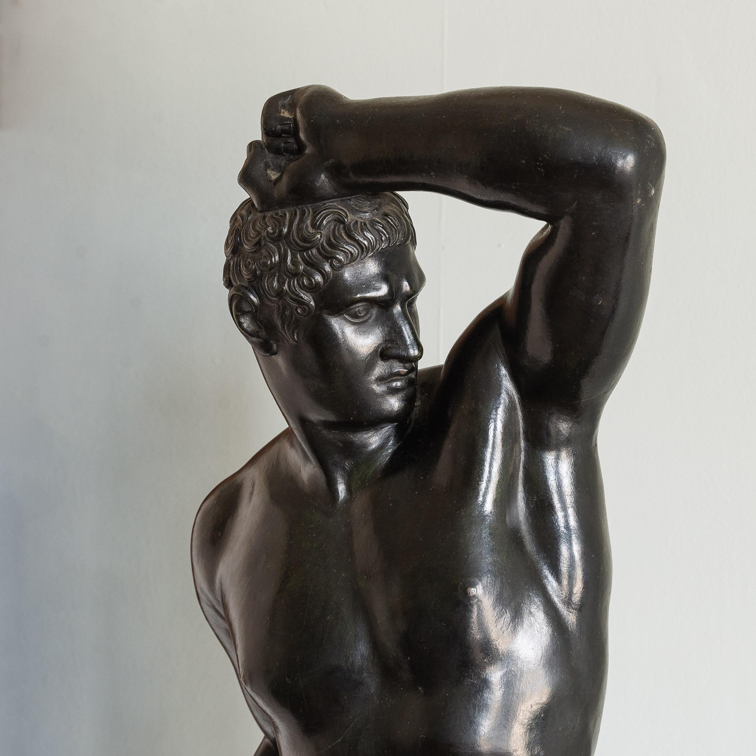 Sculture in bronzo di Creugas e Damoxenes della metà dell'Ottocento italiano in vendita 4