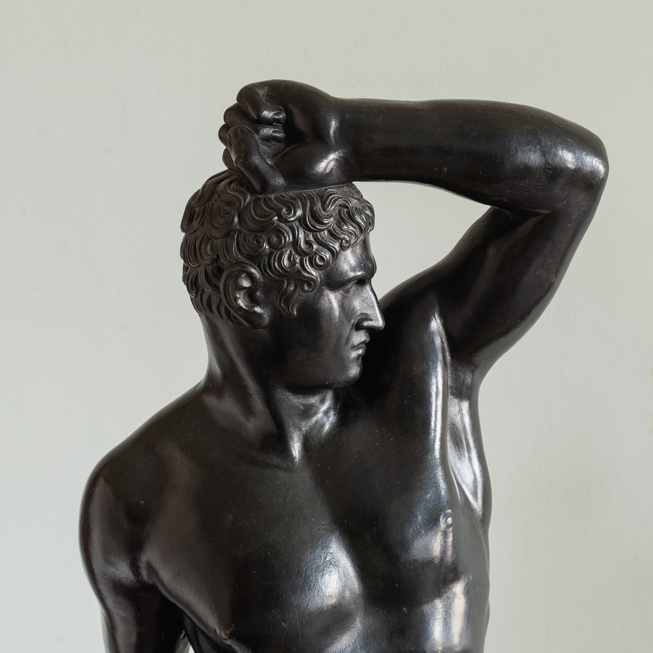 Sculture in bronzo di Creugas e Damoxenes della metà dell'Ottocento italiano in vendita 5