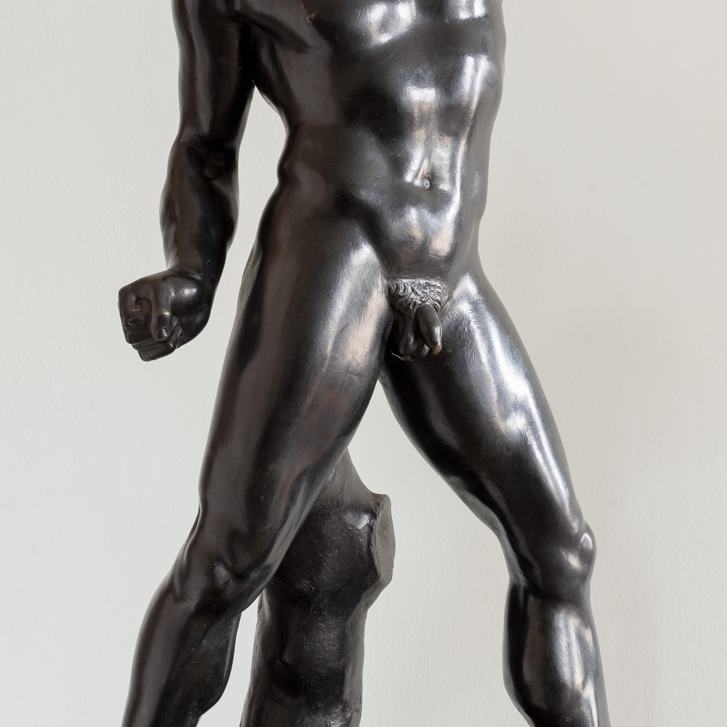 XIX secolo Sculture in bronzo di Creugas e Damoxenes della metà dell'Ottocento italiano in vendita