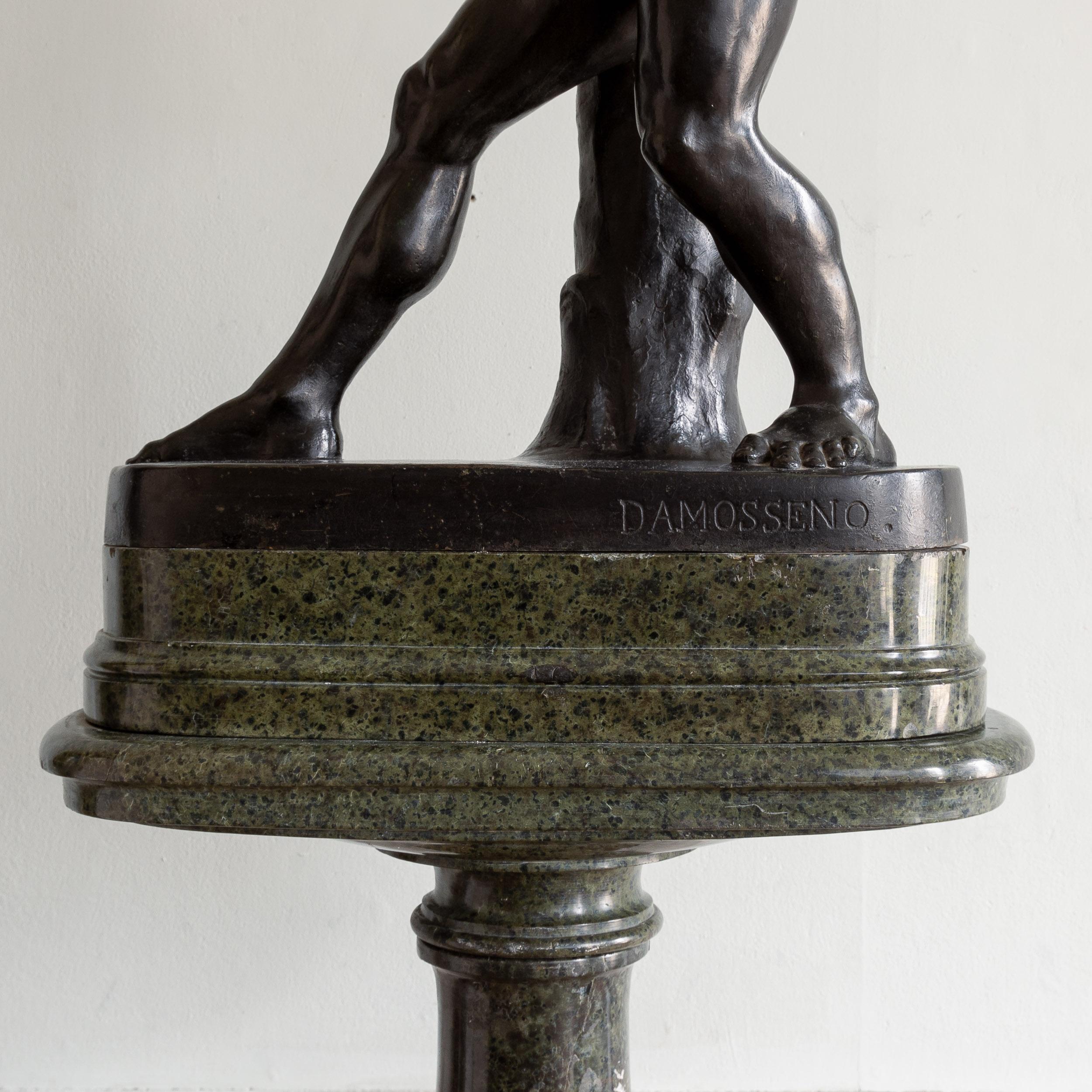 Sculture in bronzo di Creugas e Damoxenes della metà dell'Ottocento italiano in vendita 1
