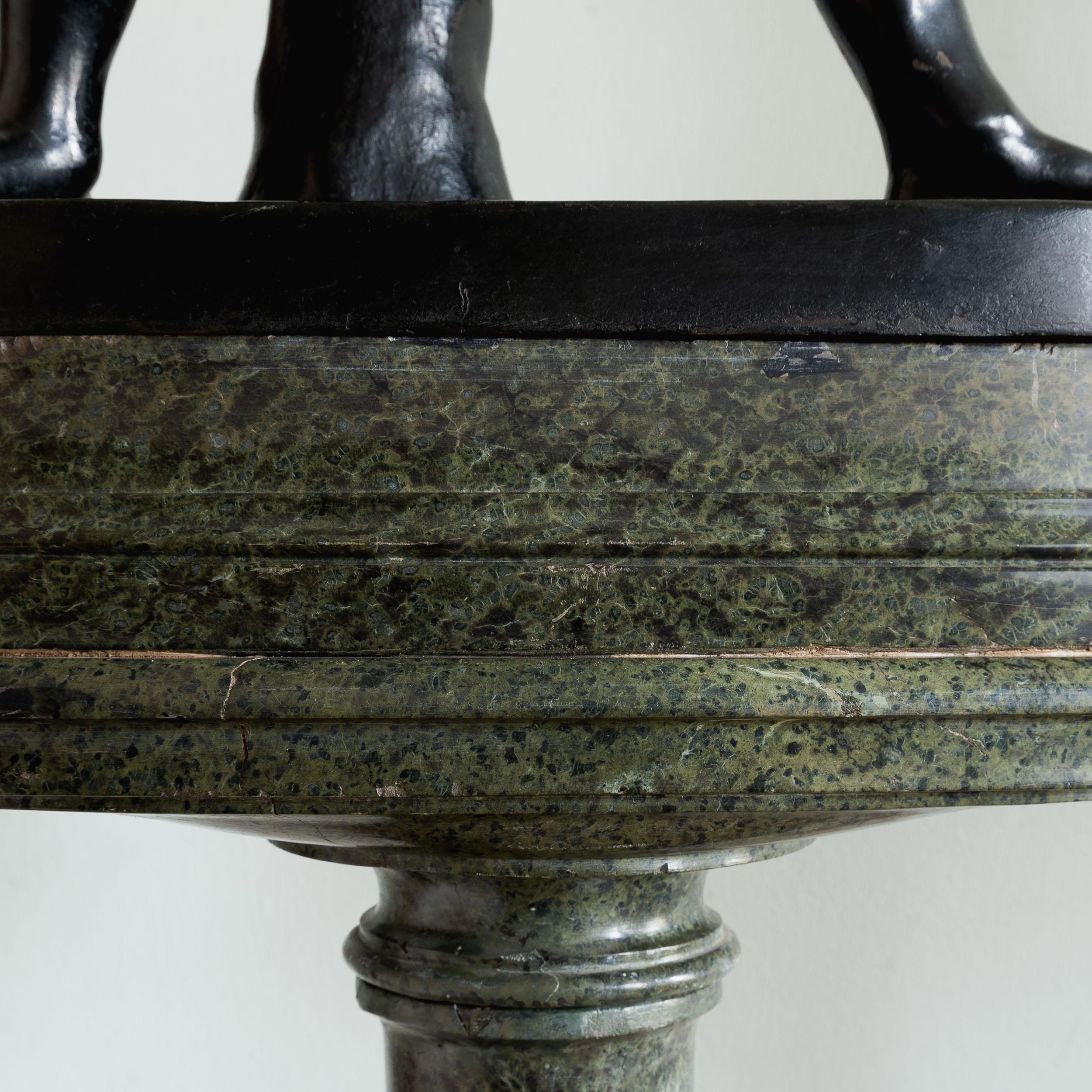 Sculture in bronzo di Creugas e Damoxenes della metà dell'Ottocento italiano in vendita 2