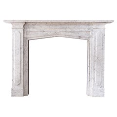 Mid-Nineteenth Century 'Old English' Marble Fireplace