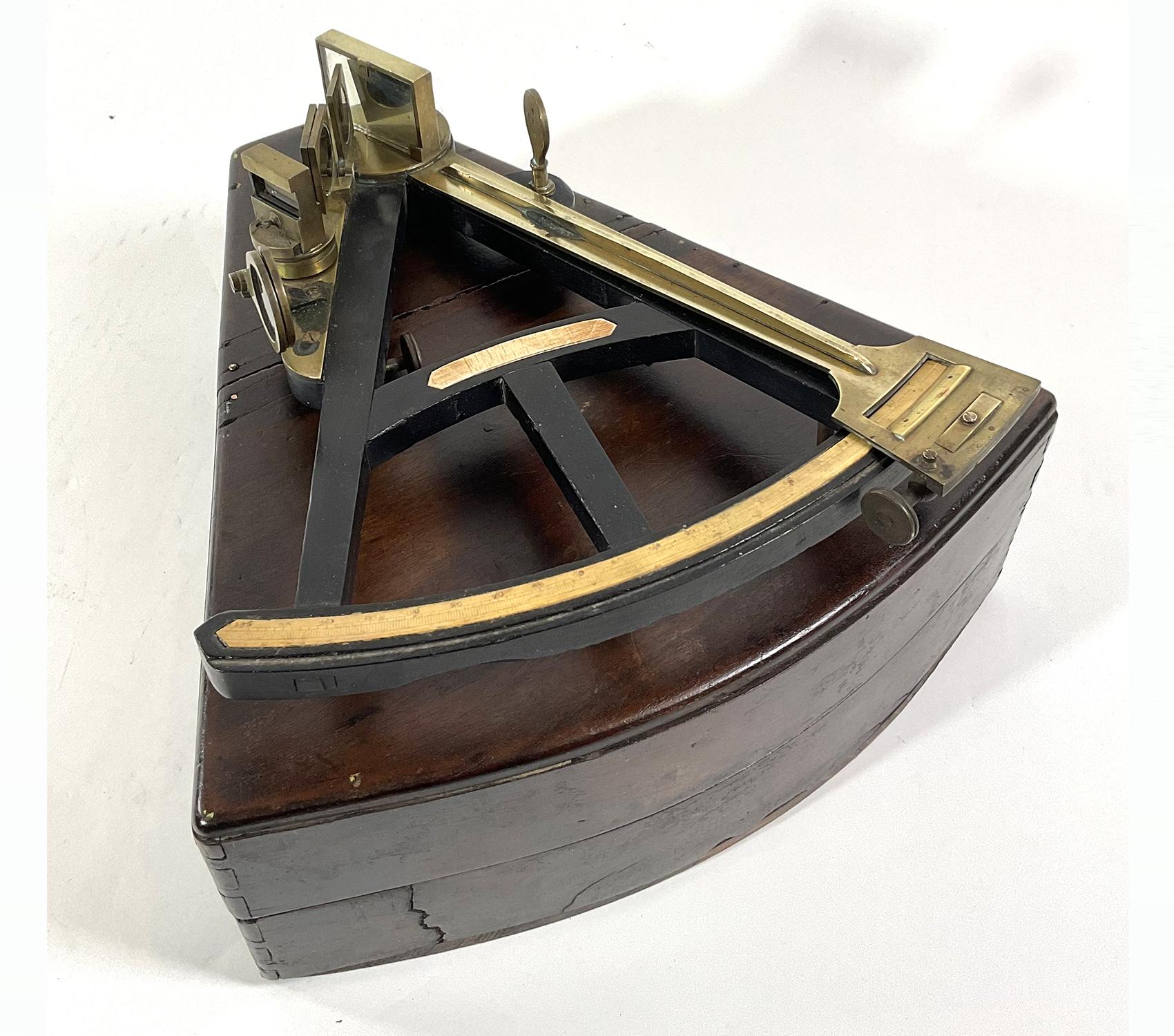 Mid-19th Century Mid Nineteenth Century Ships Octant For Sale