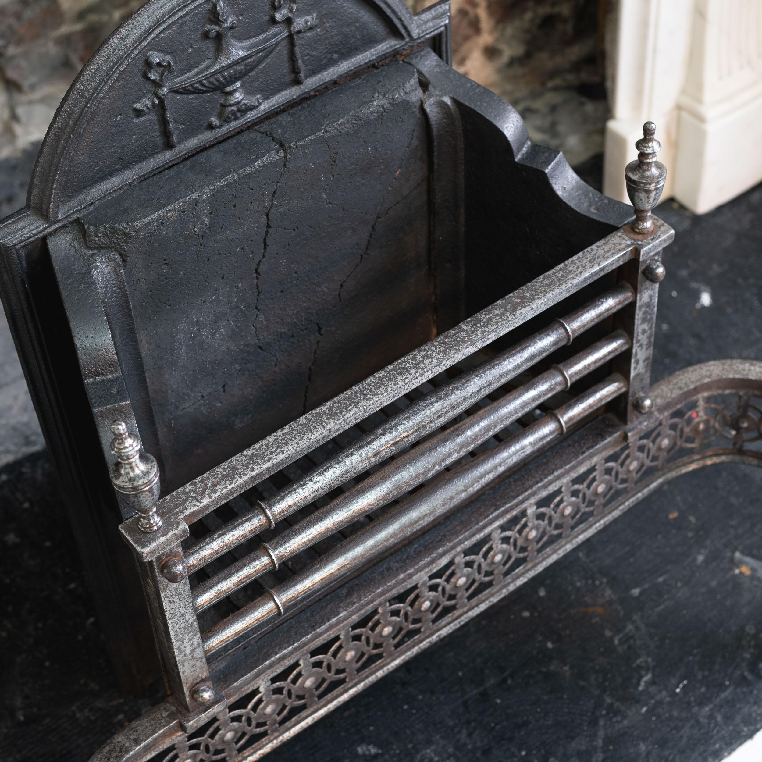 Mid-Nineteenth Century Steel and Iron Fire Basket 8