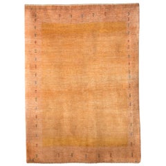 gabbeh wool rugs Mid-Size Caramel and Neutral Contemporary Gabbeh Persian Wool Rug