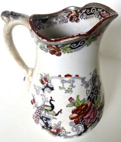Mid-Size Ironstone Pitcher by “W & J Butterfield” England, circa 1855