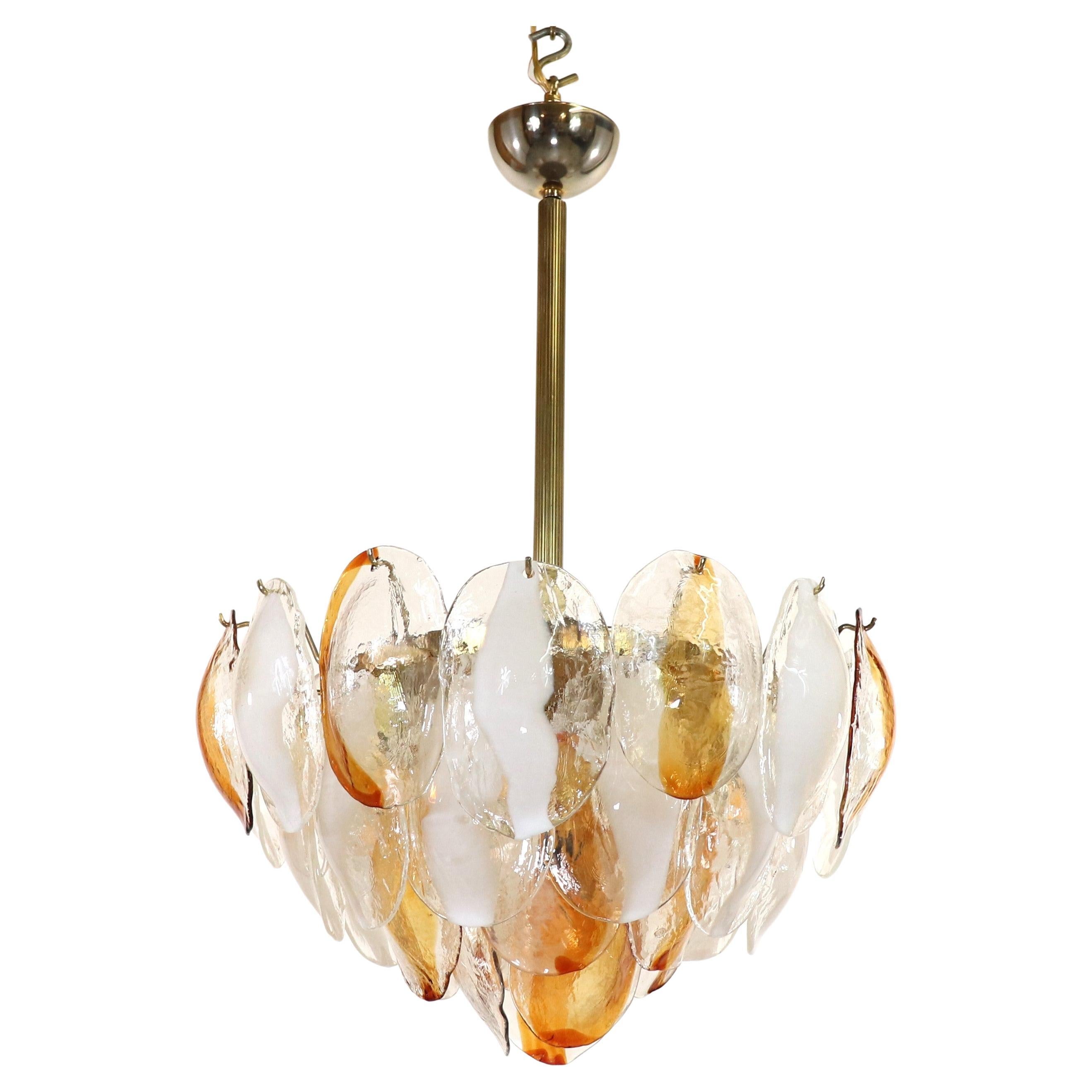Mid-size Postmodern Murano Glass Pendant Light by La Murrina