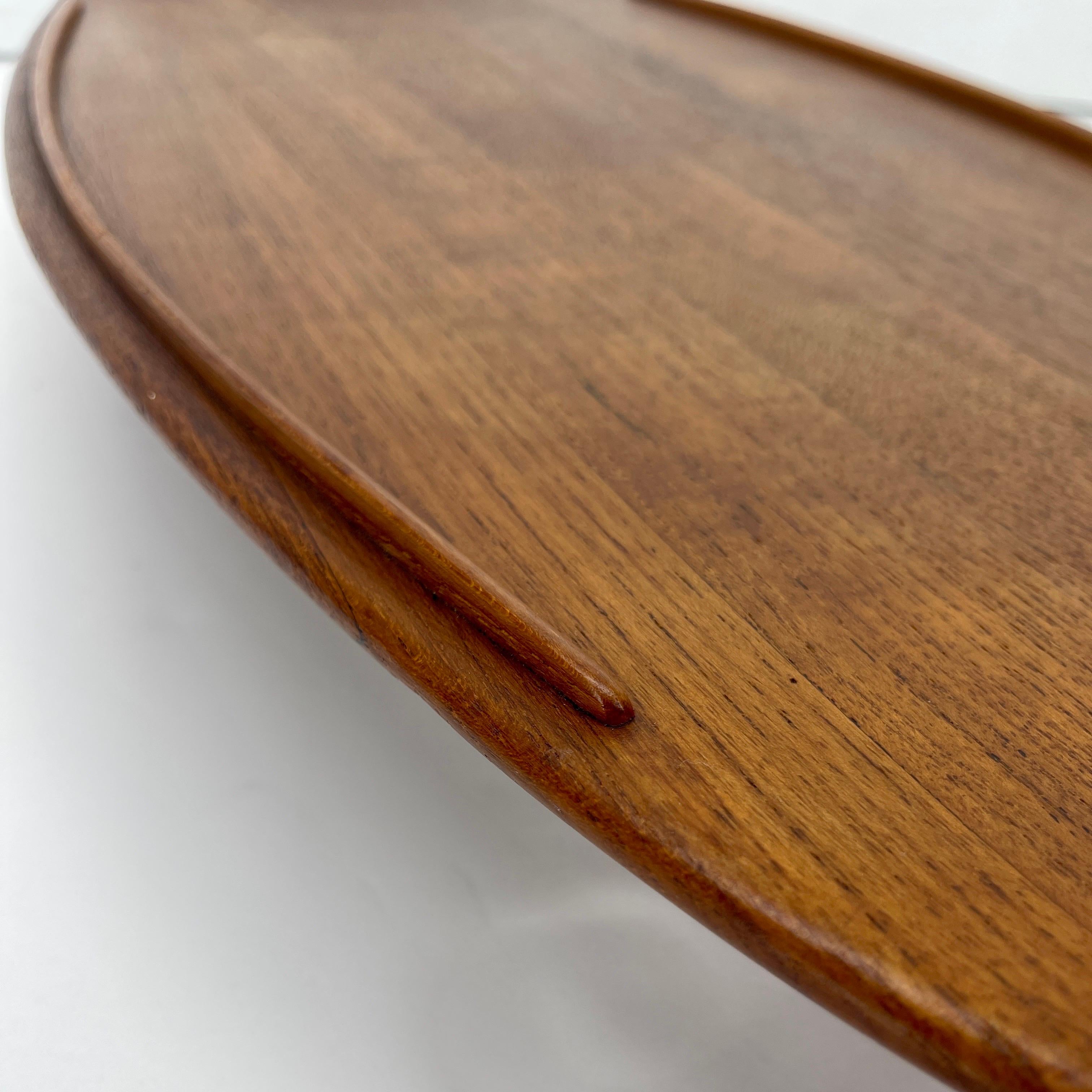 Mid-Size Teak Gondola Tray by Jens Quistgaard for Dansk, Model 208 4