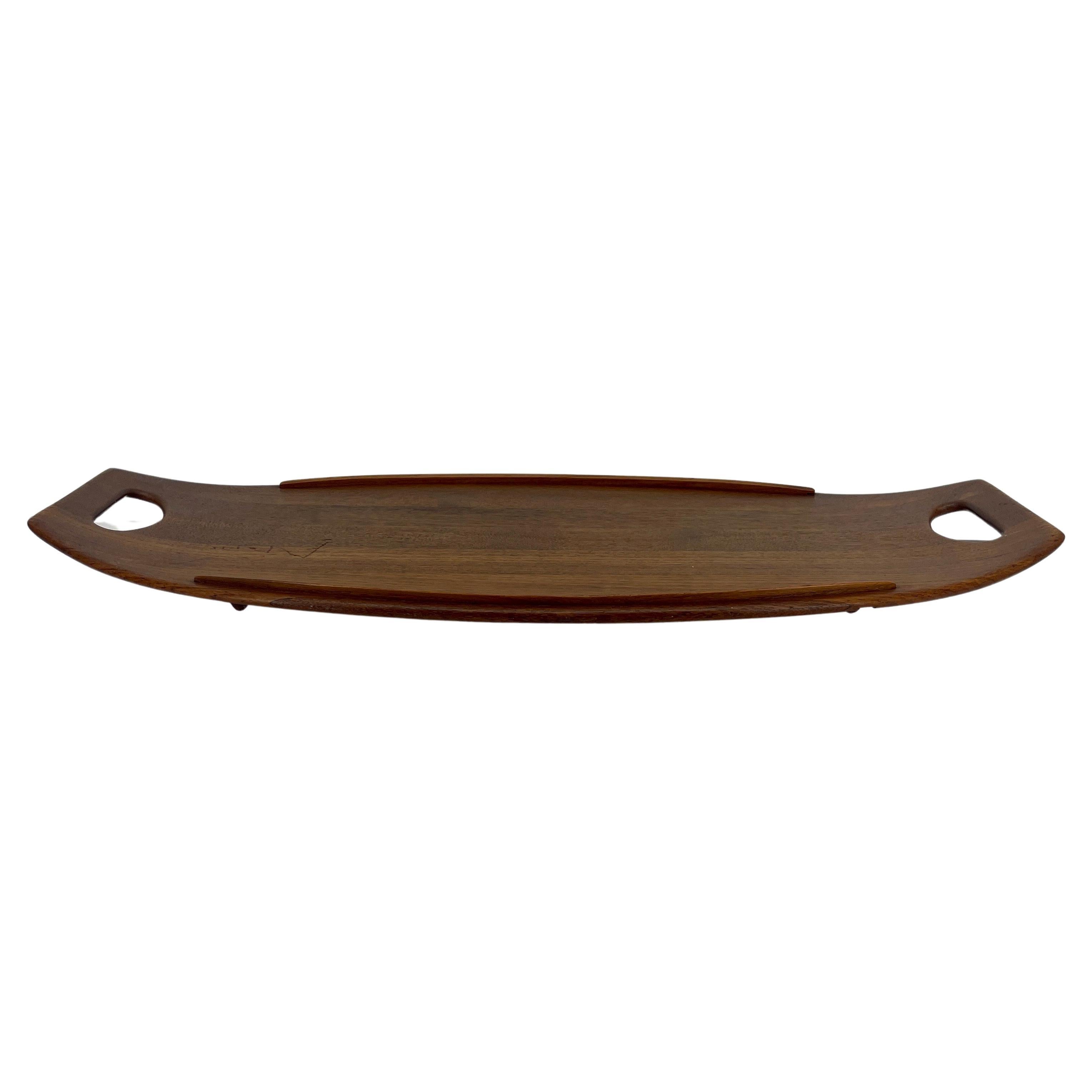 Scandinavian Modern Mid-Size Teak Gondola Tray by Jens Quistgaard for Dansk, Model 208