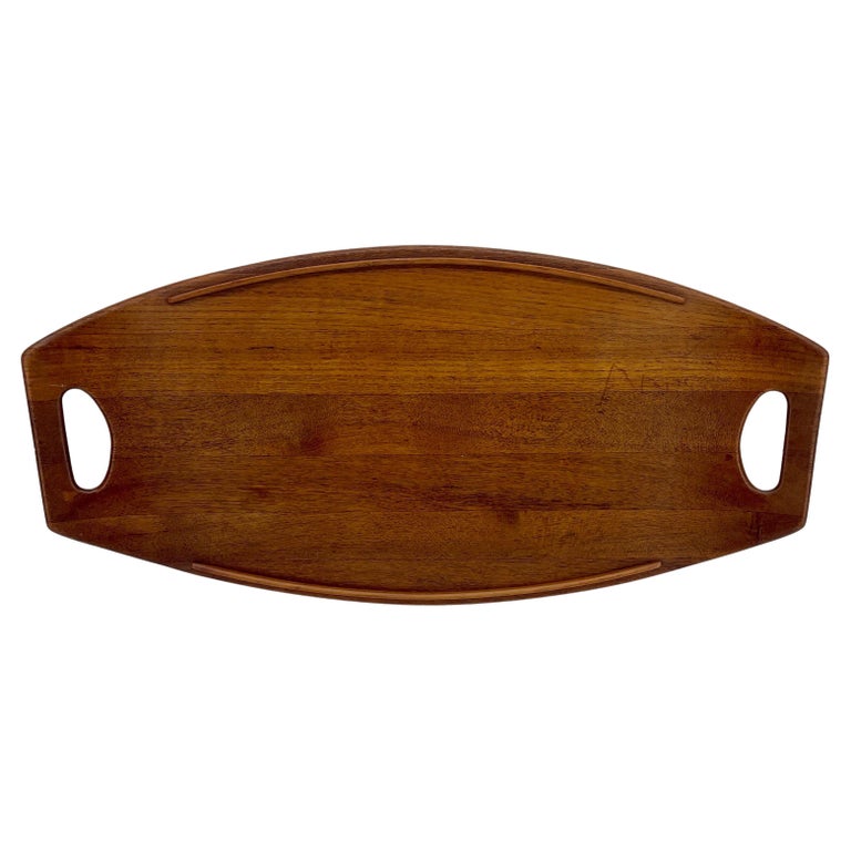 Hand-Crafted Mid-Size Teak Gondola Tray by Jens Quistgaard for Dansk, Model 208
