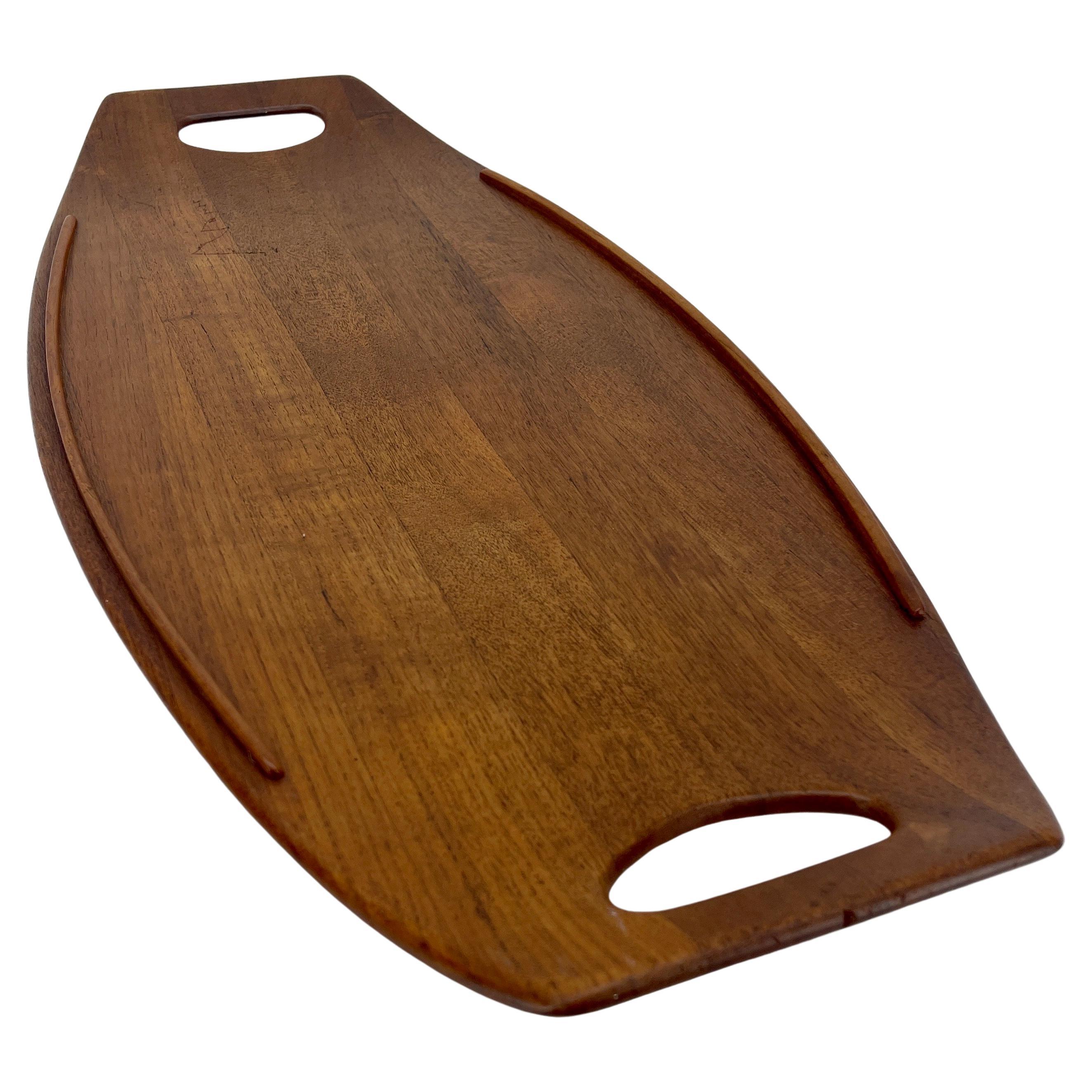 Mid-Size Teak Gondola Tray by Jens Quistgaard for Dansk, Model 208