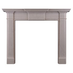 Mid-Sized English Georgian Style Fireplace