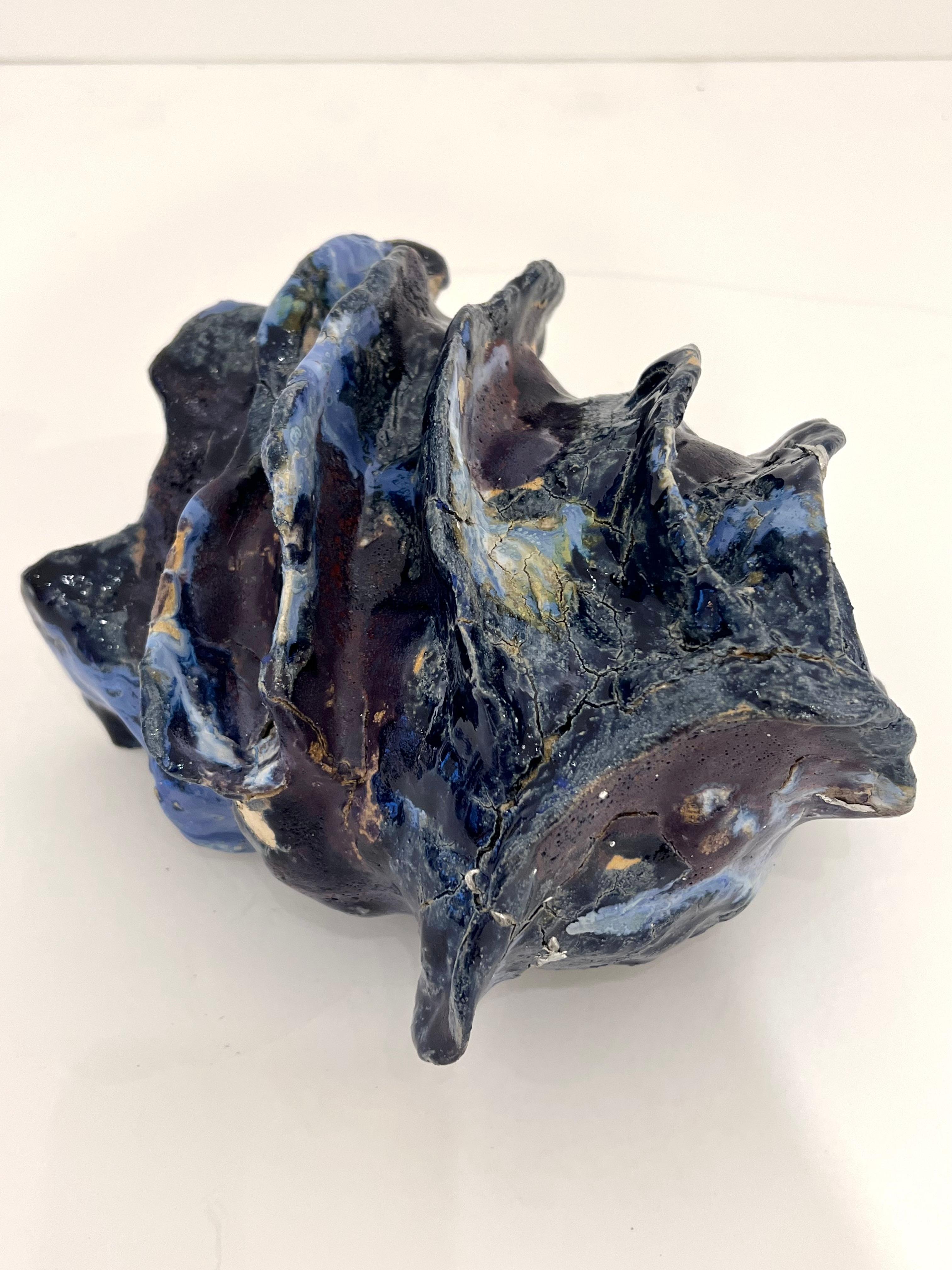 Vaso scultoreo in ceramica smaltata medio-piccolo di Henrik Folsgaard in vendita 4