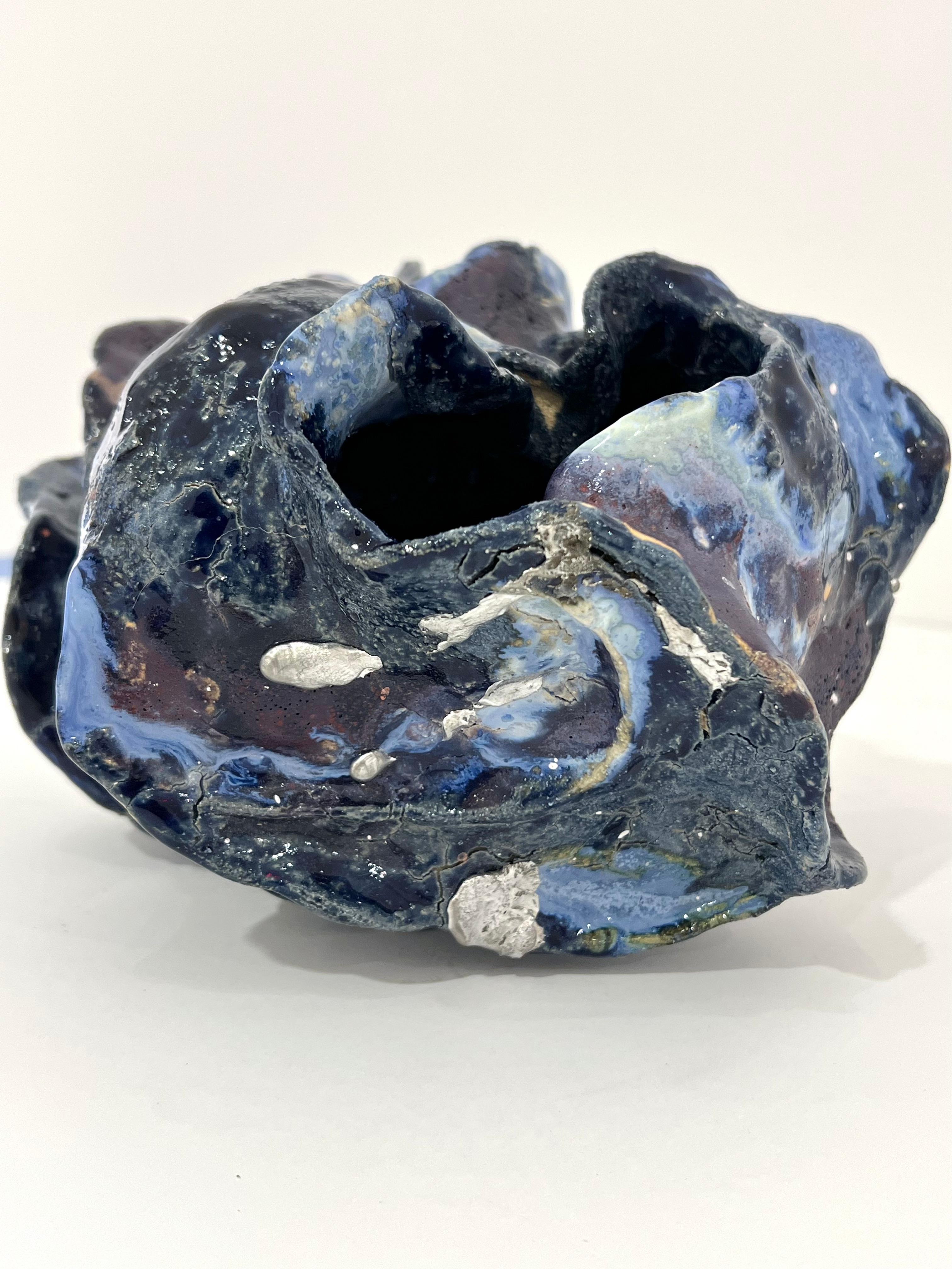 Vaso scultoreo in ceramica smaltata medio-piccolo di Henrik Folsgaard in vendita 3