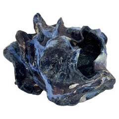 Mid-Small Glazed Ceramic Sculptural Vase by Henrik Folsgaard