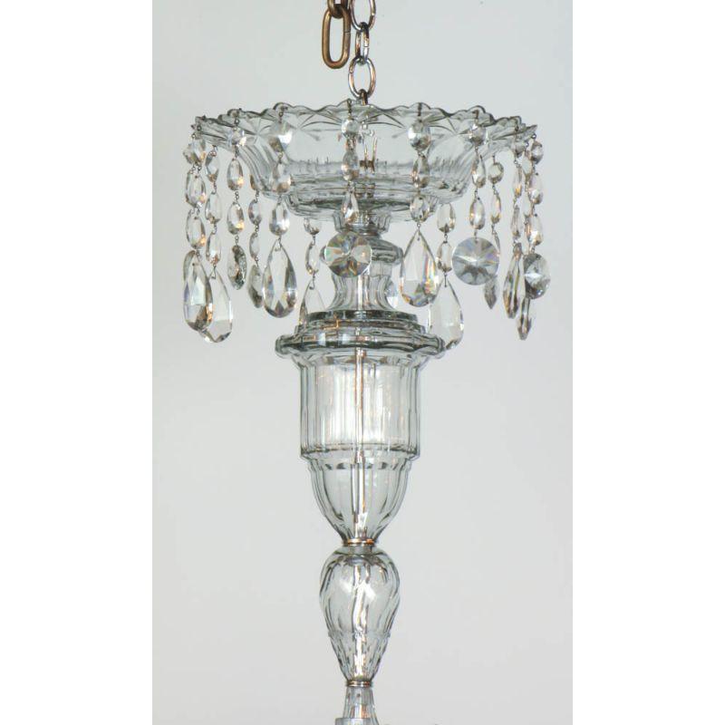 English Mid to Late 18th Century George III Crystal Chandelier For Sale