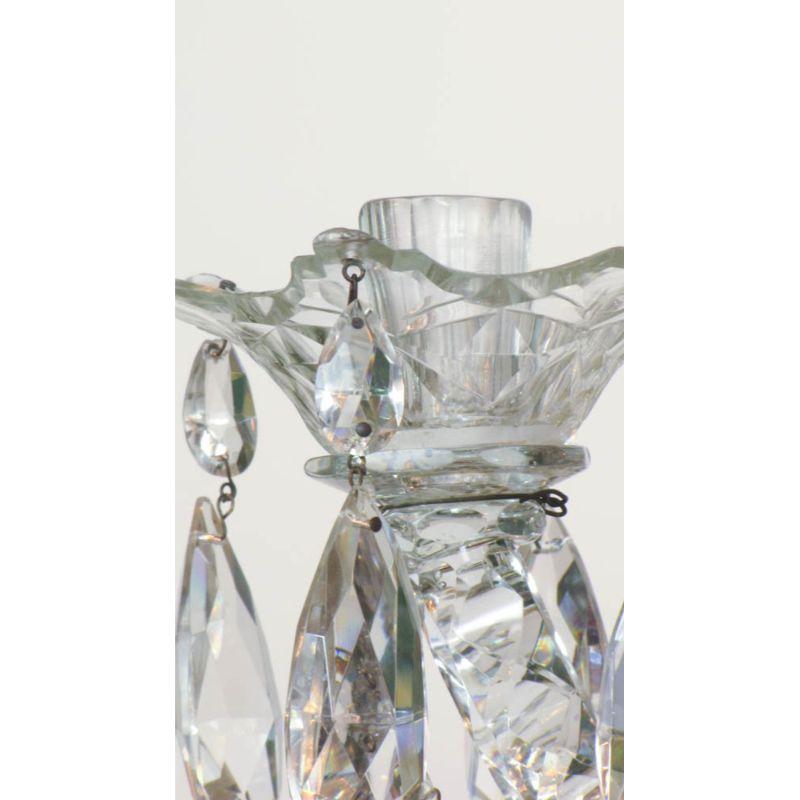 Cristal Lustre en cristal George III du milieu et de la fin du XVIIIe siècle en vente