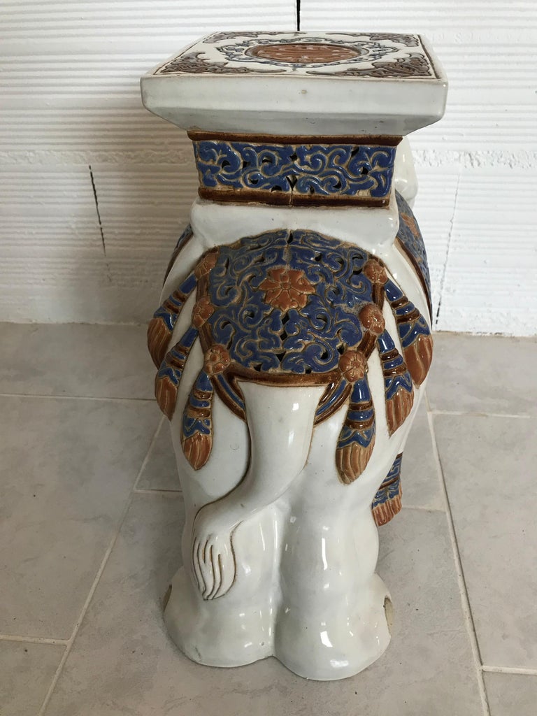 Mid to Late 20th Century Elephant Garden Stool or Side Table at 1stDibs ...
