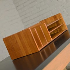 Mid to Late 20th Century Scandinavian Modern Teak Desktop Organizer
