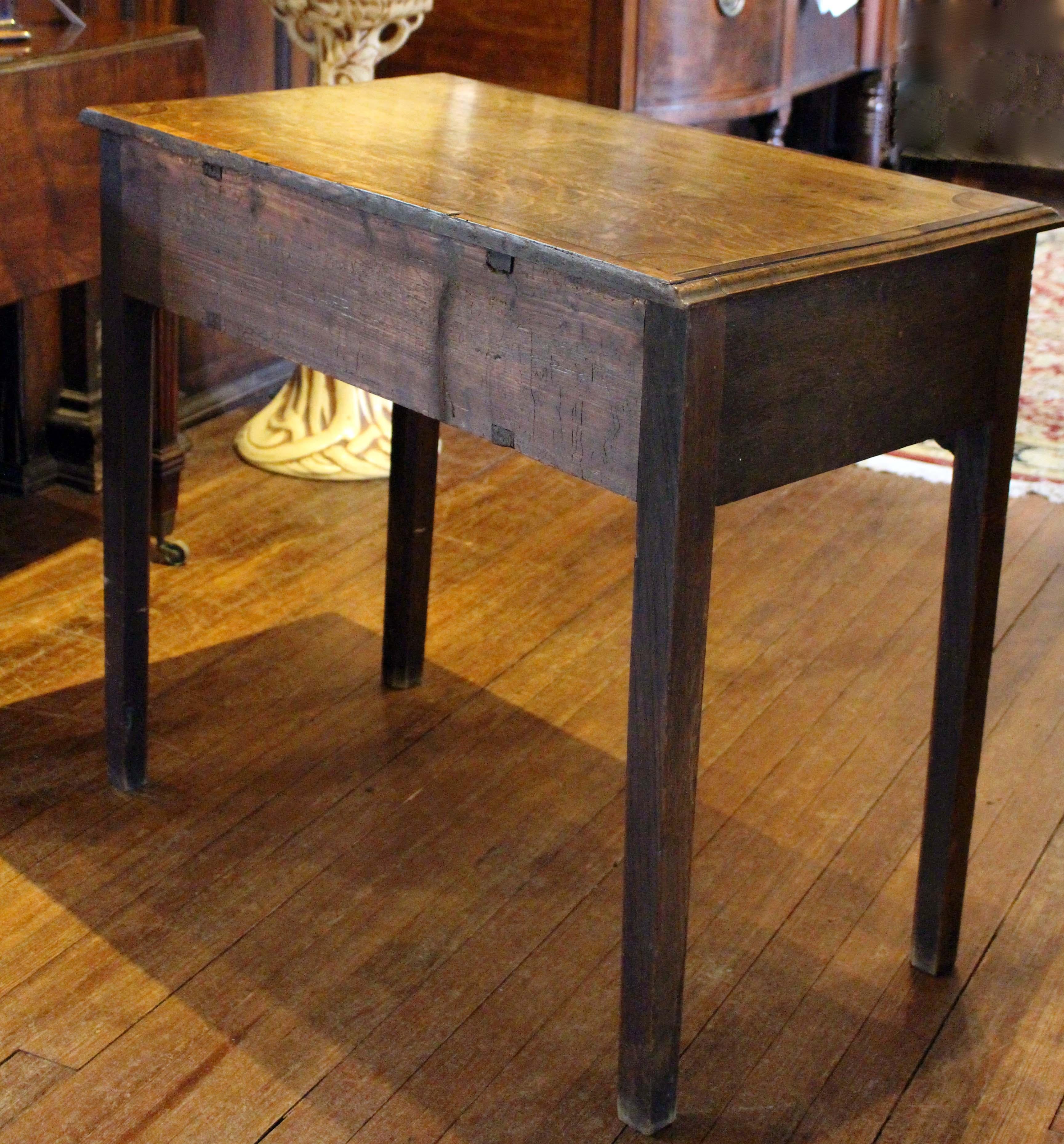 Oak Mid to Late Eighteenth Century George III Lowboy Table